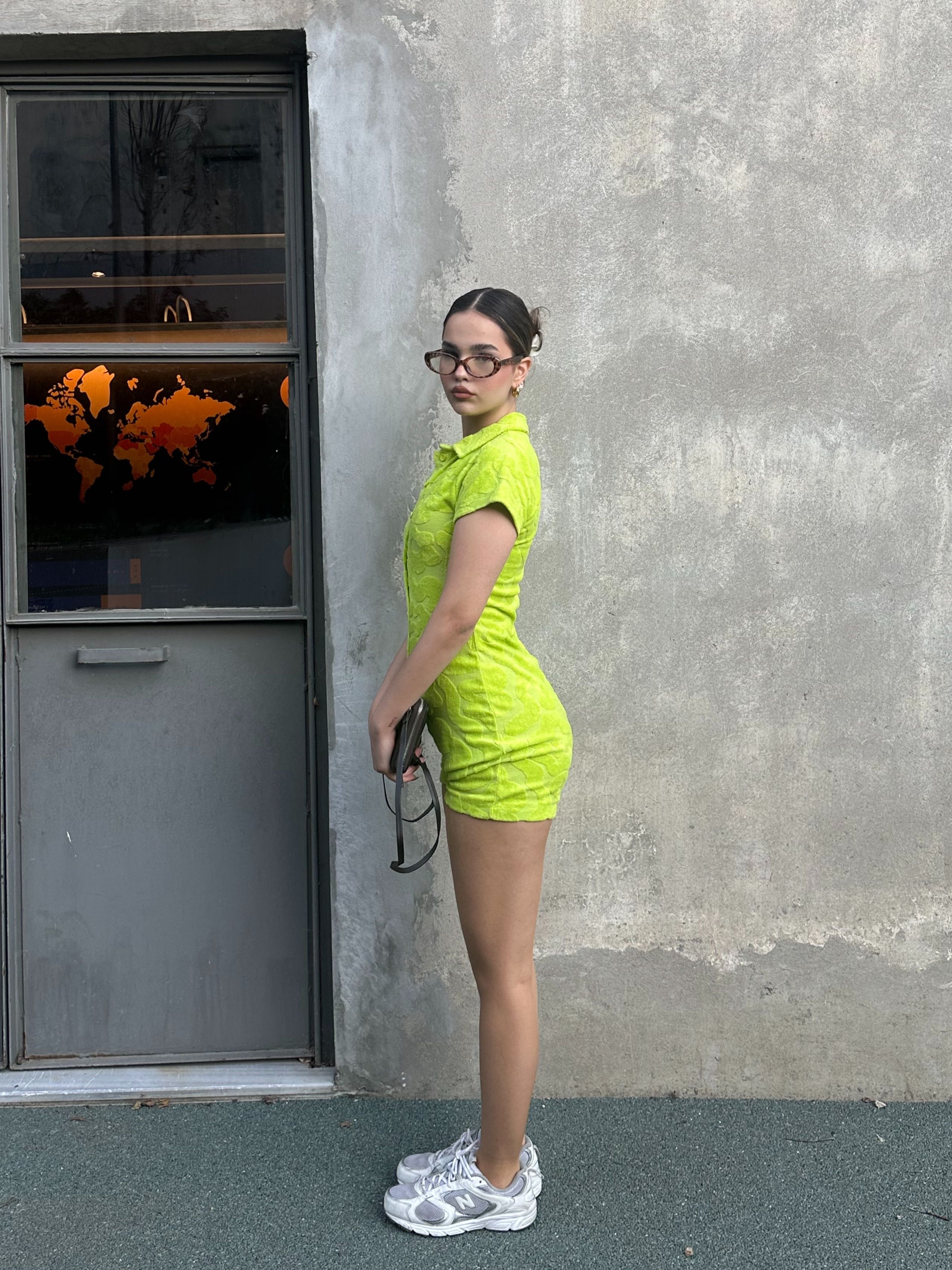 Tracie Fıstık Yeşili Tulum