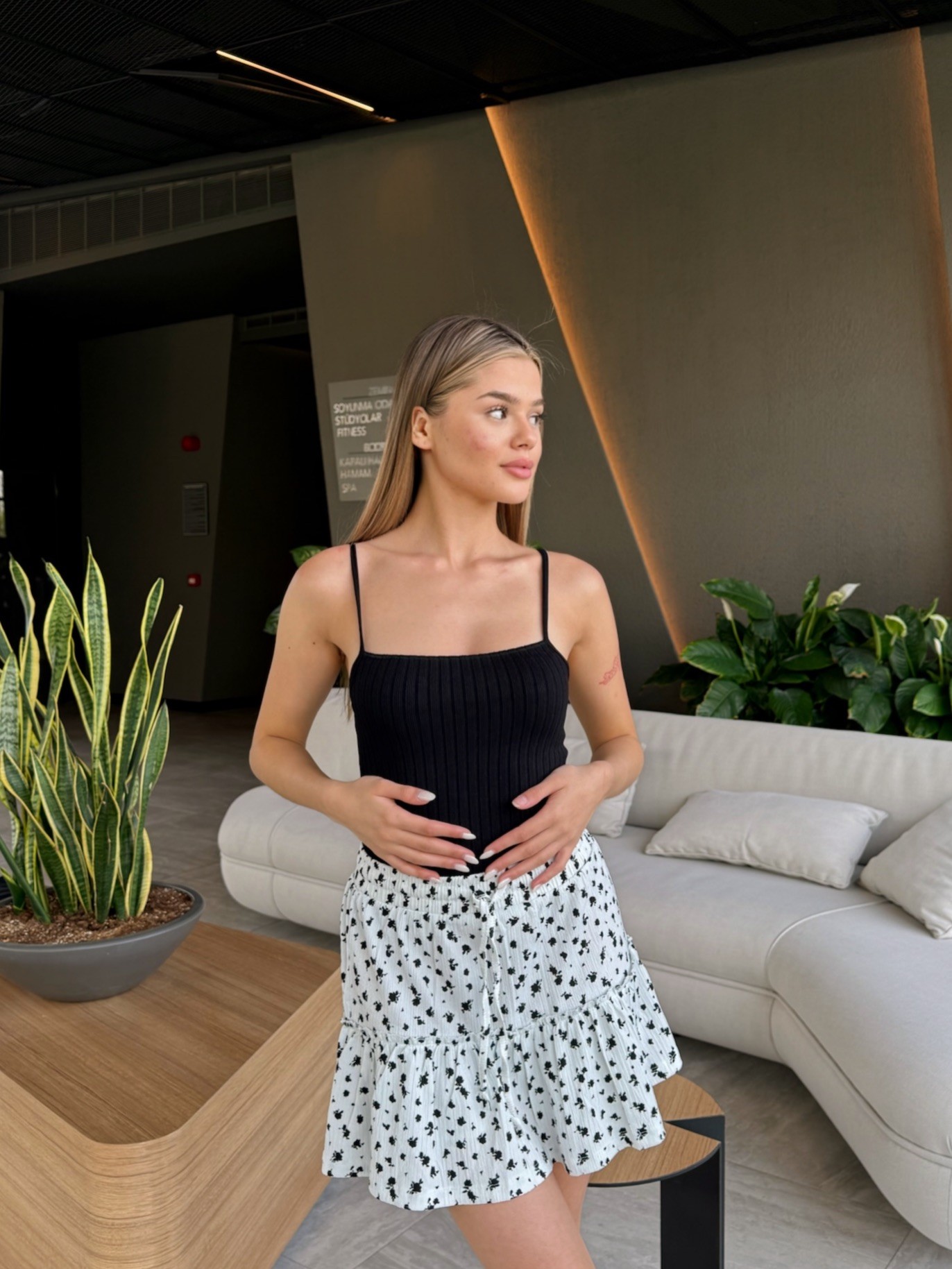 Fitilli İnce Askılı Crop