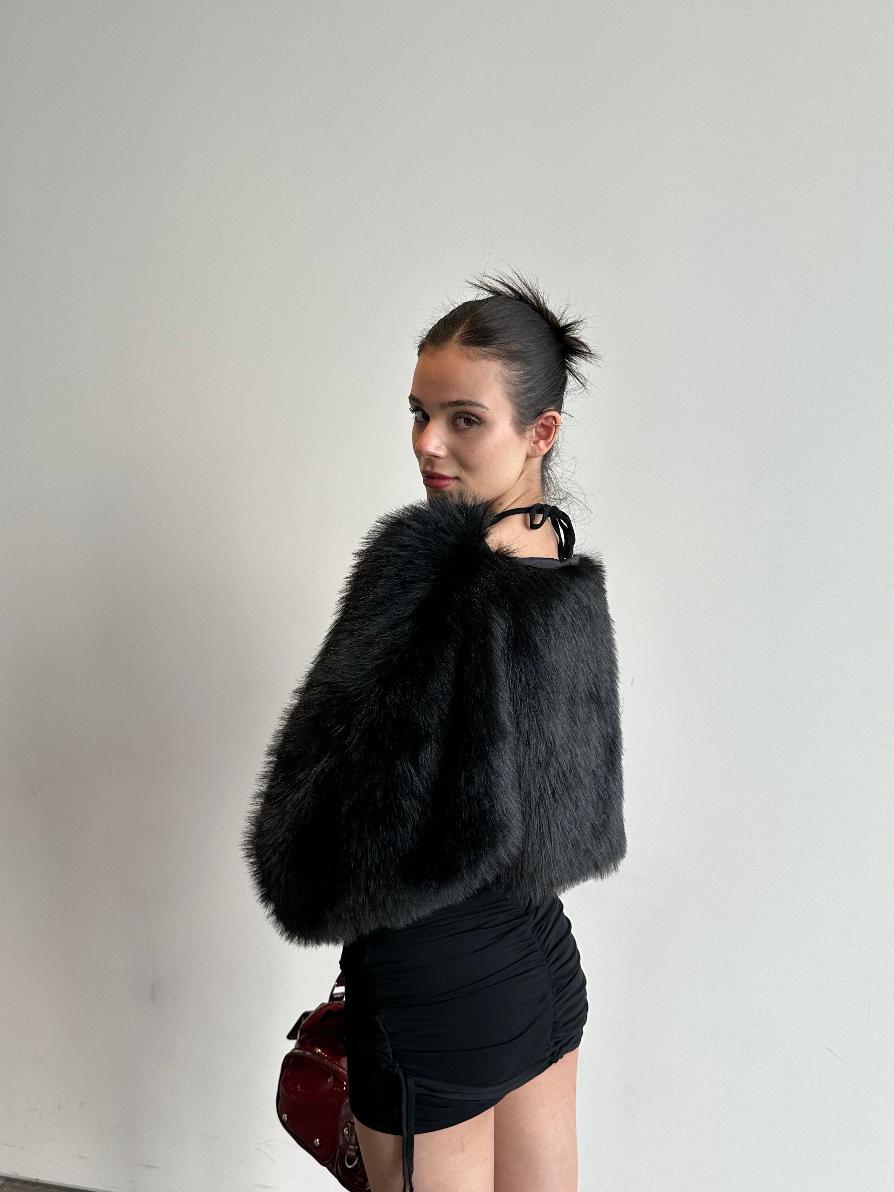 Siyah Kürk Sweat