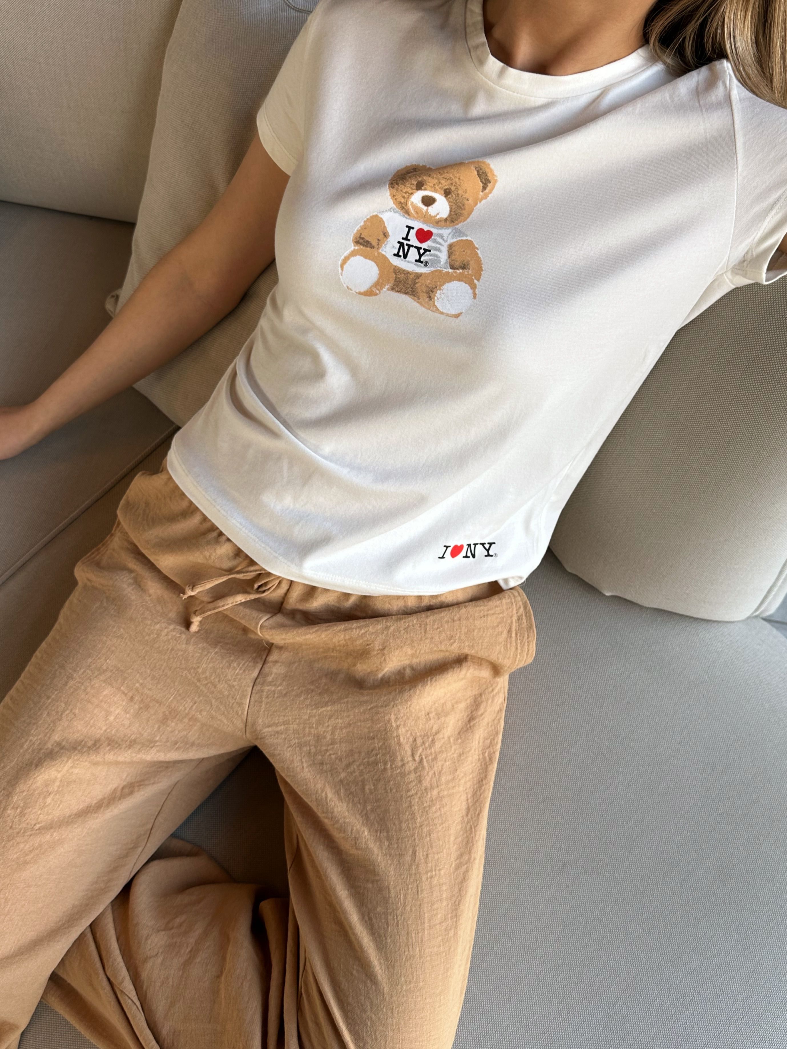 Ayıcık Baskılı T-Shirt