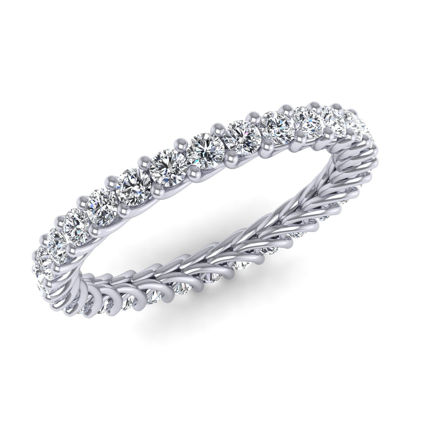 Eternity Ring Round Cut 0.90 CT Gale