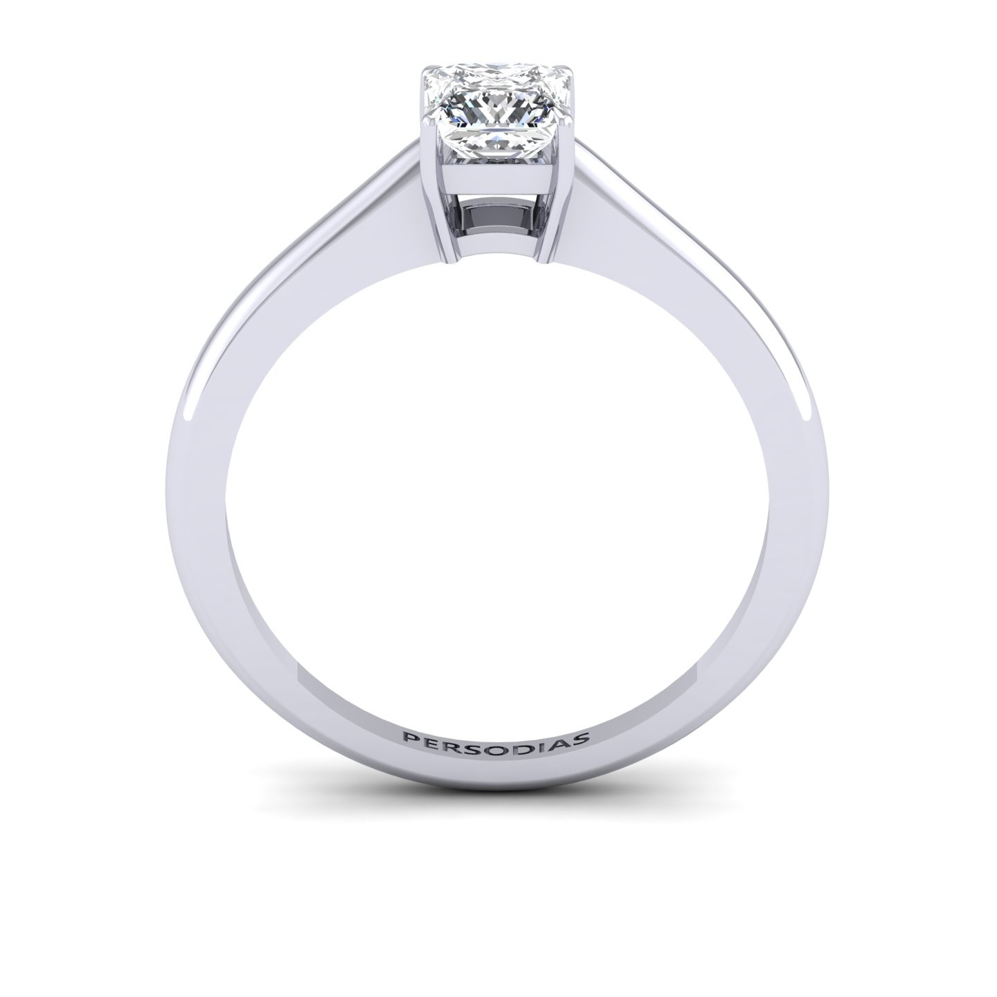 Solitaire Diamond Engagement Ring Princess Cut 0.50 CT Diana