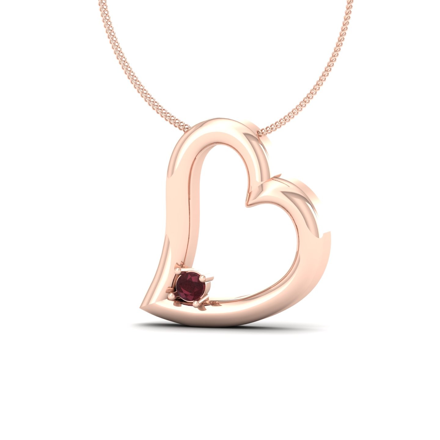 Heart Necklace 0.10 CT Zoey