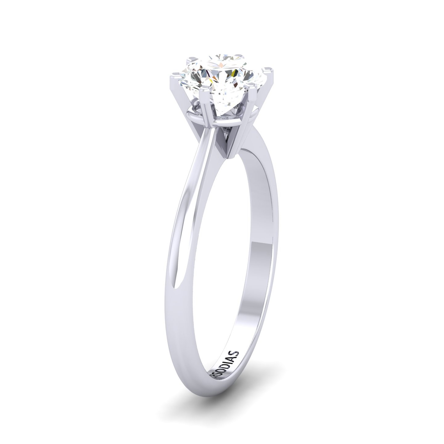 Solitaire Diamond Engagement Ring Round Cut 1.00 CT  HRD Certificate Annabel