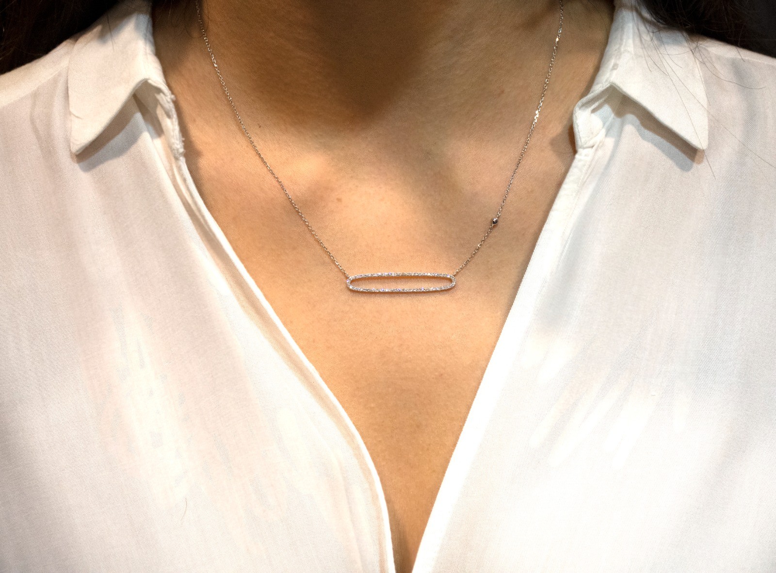 Diamond Necklace 0.37 Ct
