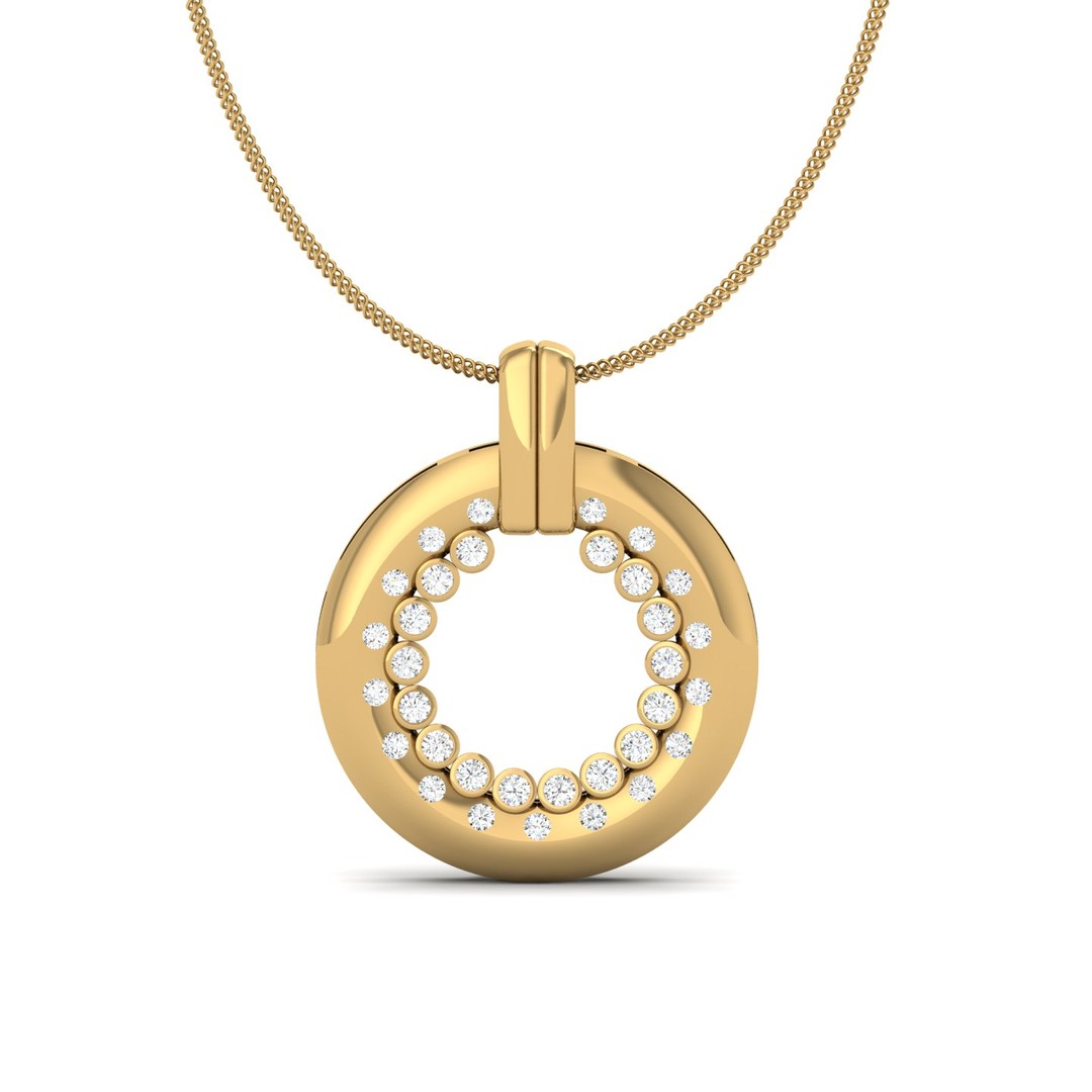 Diamond Pendant Round Cut 0.50 CT Lola | Persodias