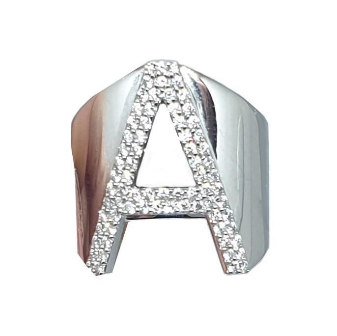 Inital A Letter Ring 0.50 CT
