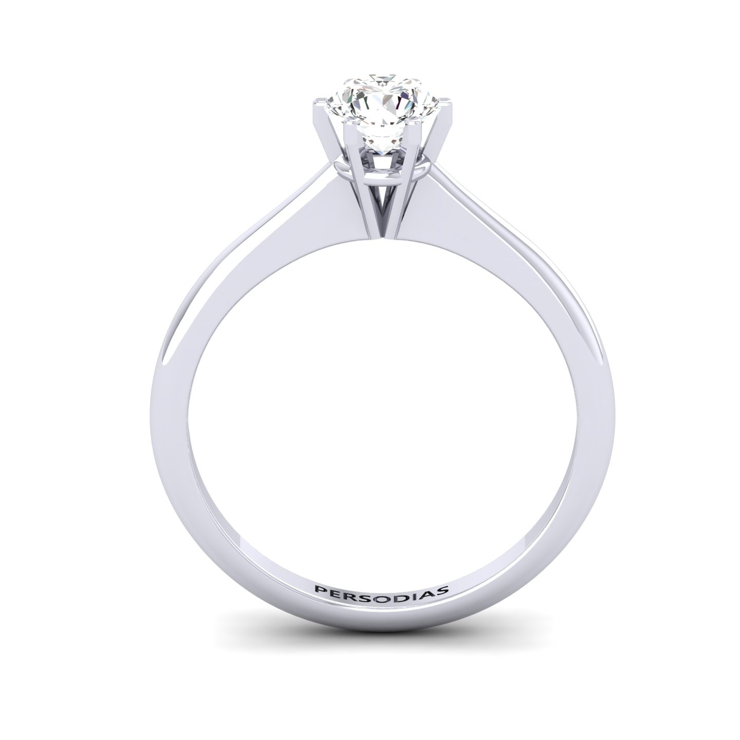 Solitaire Diamond Engagement Ring Round Cut 0.50 CT HRD Certificate Annabel