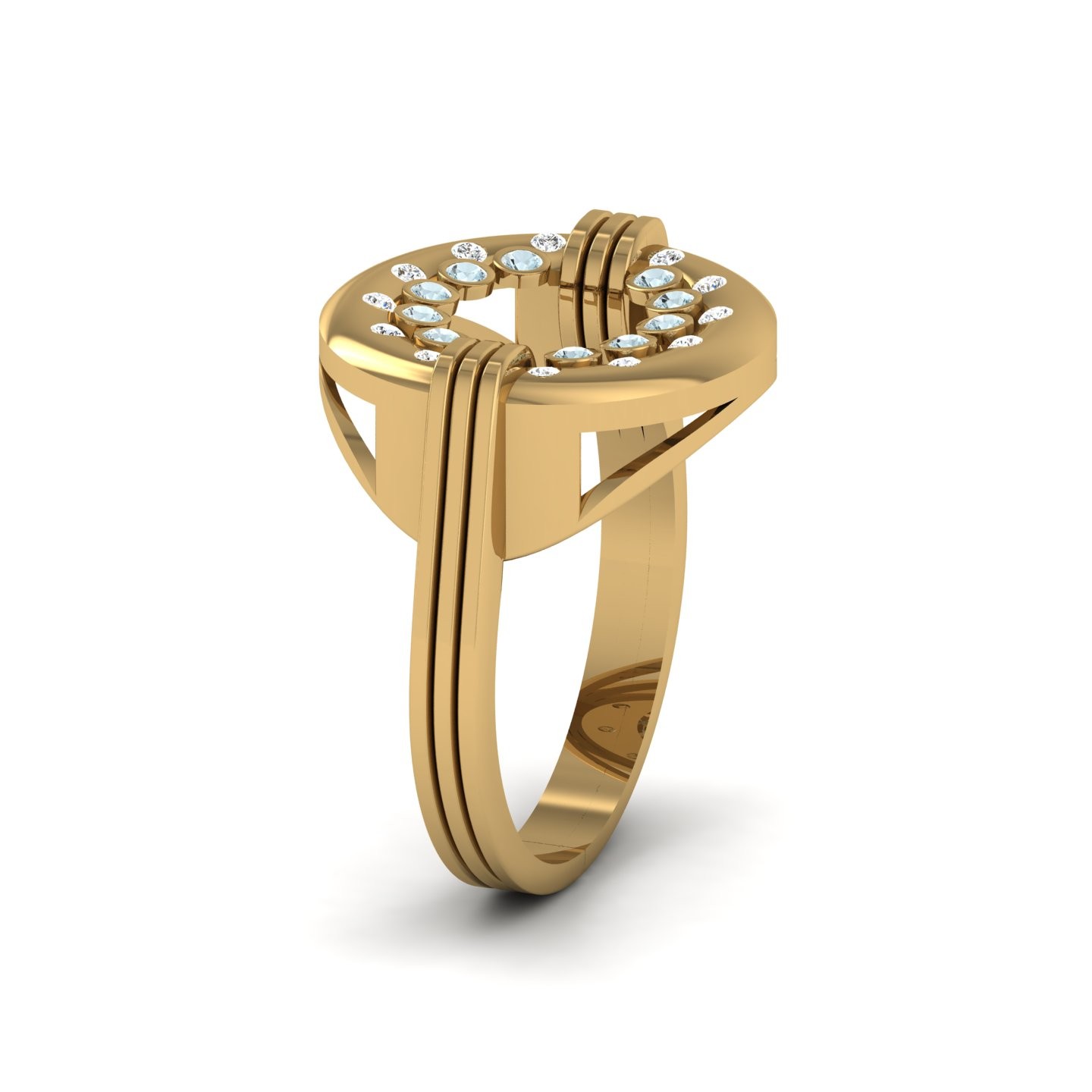 Ring Round Cut 0.22 CT Rachel