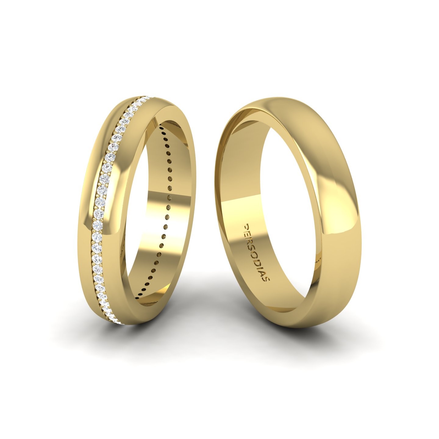 Modern Couple Wedding Bands Blessing