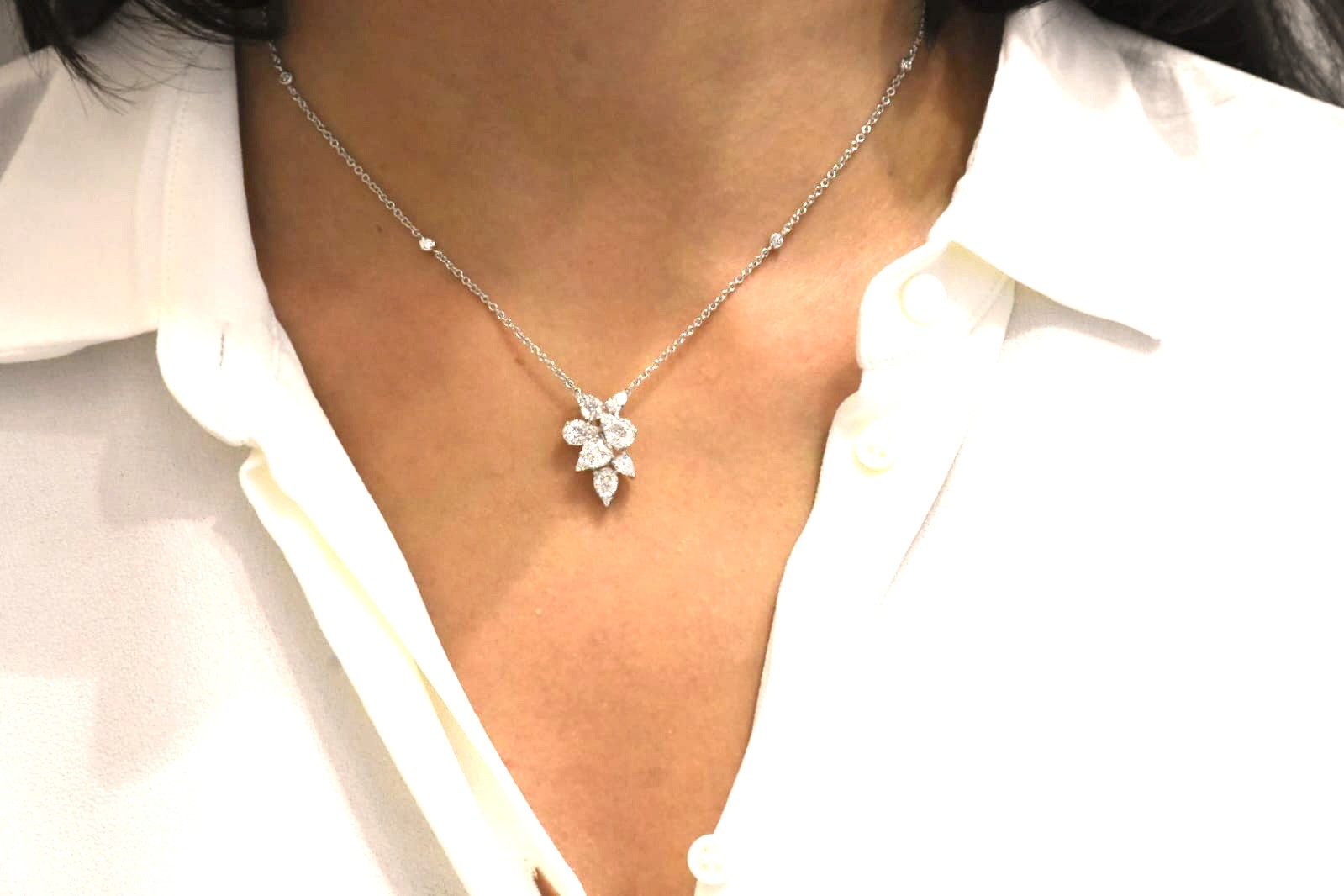 Diamond Necklace Marquise 1.81 Ct