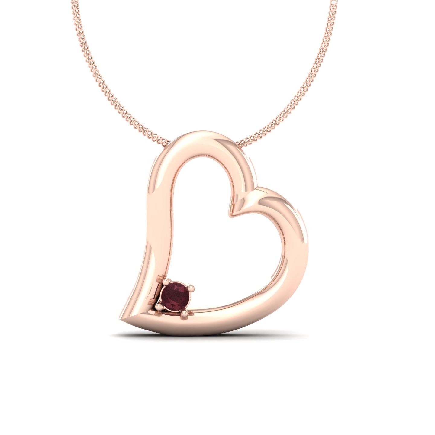 Heart Necklace 0.10 CT Zoey