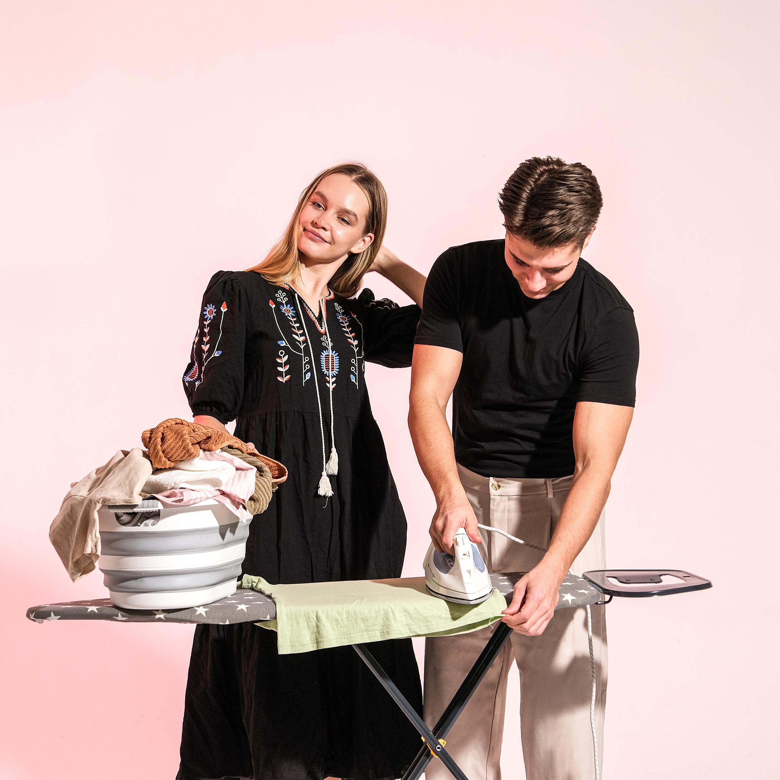Urban Nouk SmoothPress Monoblok Metal Tablalı Buharı Geçiren Isıya Dayanıklı Özel Kumaşlı  Premium Ütü Masası
