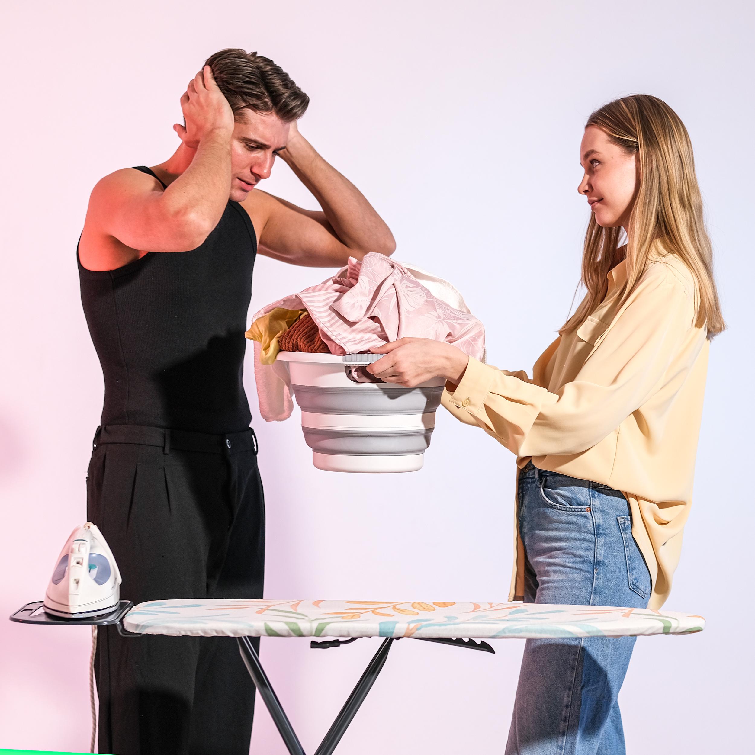 Urban Nouk QuickPress Pratik Sağlam Metal Yapılı Isıya Dayanıklı Özel Kumaşlı  Ütü Masası