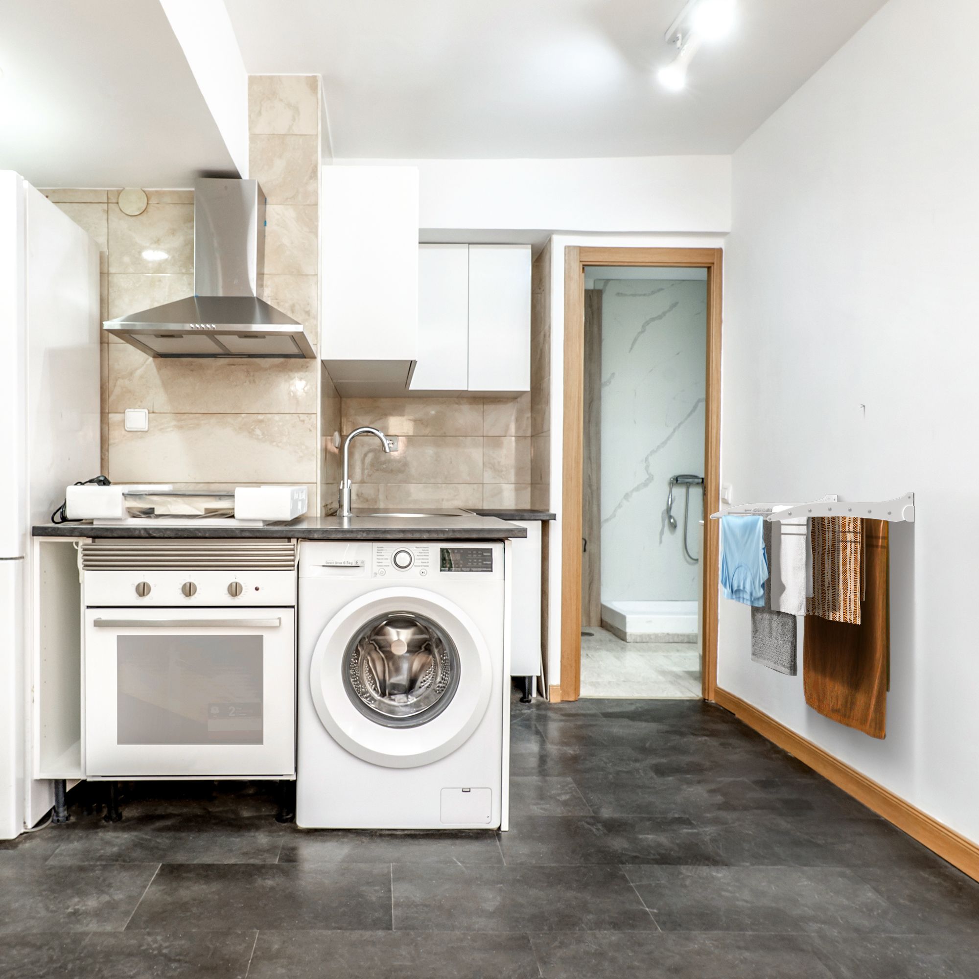 Urban Nouk QuickDry Duvara Monte Pratik Çamaşır Askısı 