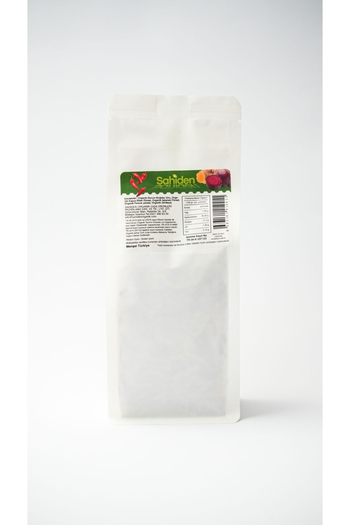 ORGANİK SEBZELİ ERİŞTE - 400 GR