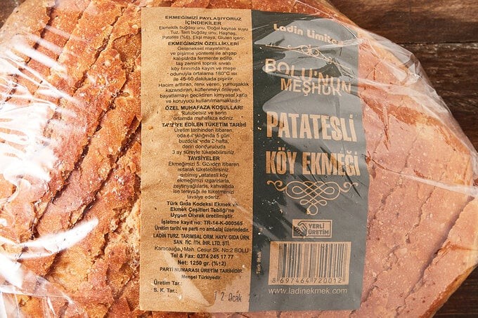 Ekşi Mayalı Patatesli Köy Ekmeği 1250GR