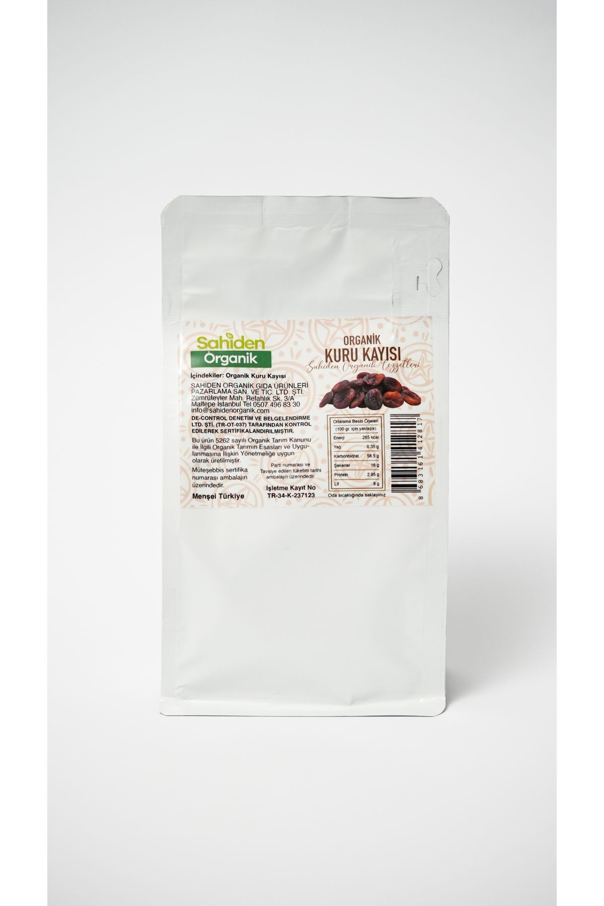 ORGANİK GÜN KURUSU KAYISI - 325 GR