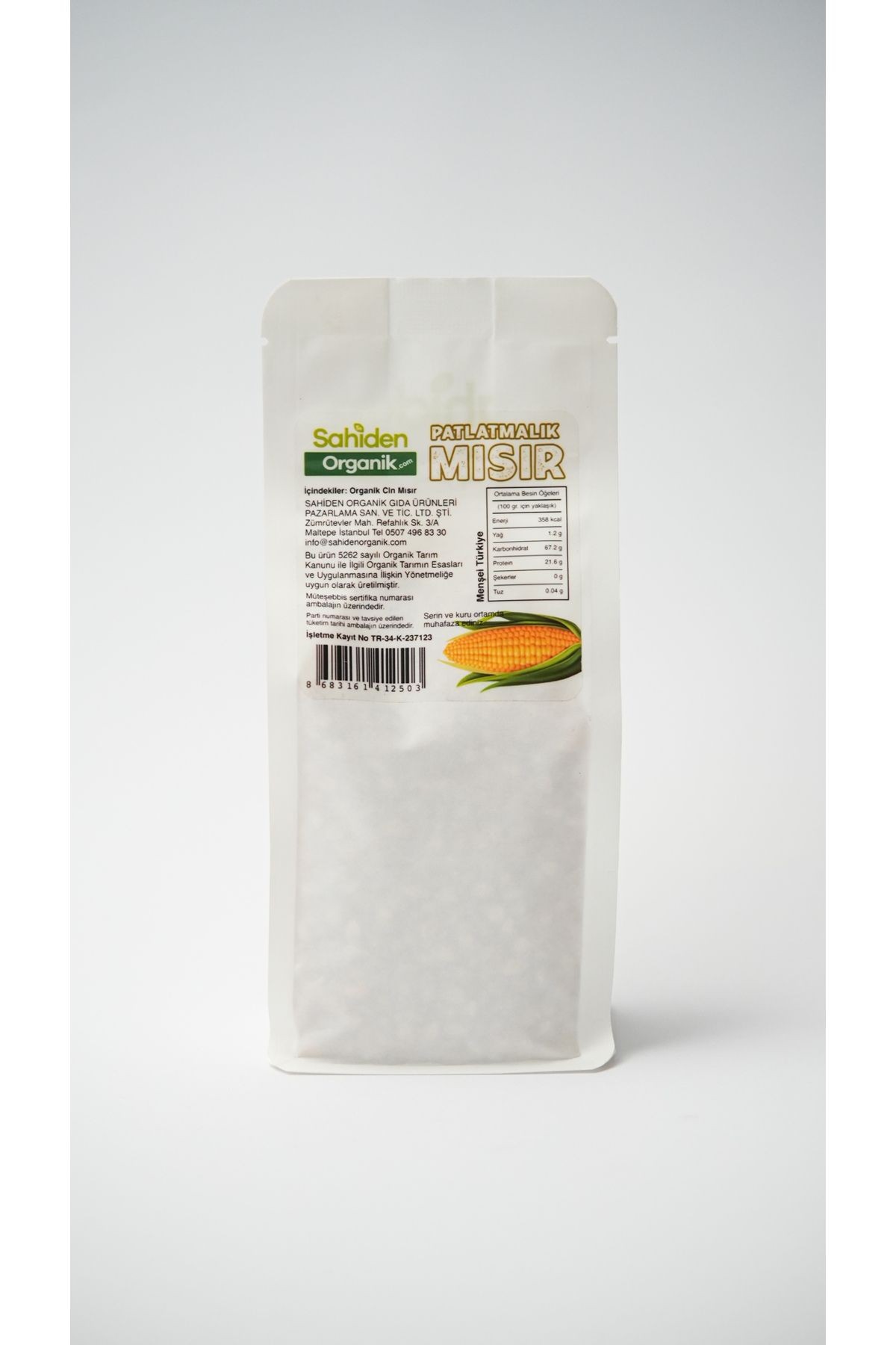 ORGANİK CİN MISIR - 500 GR