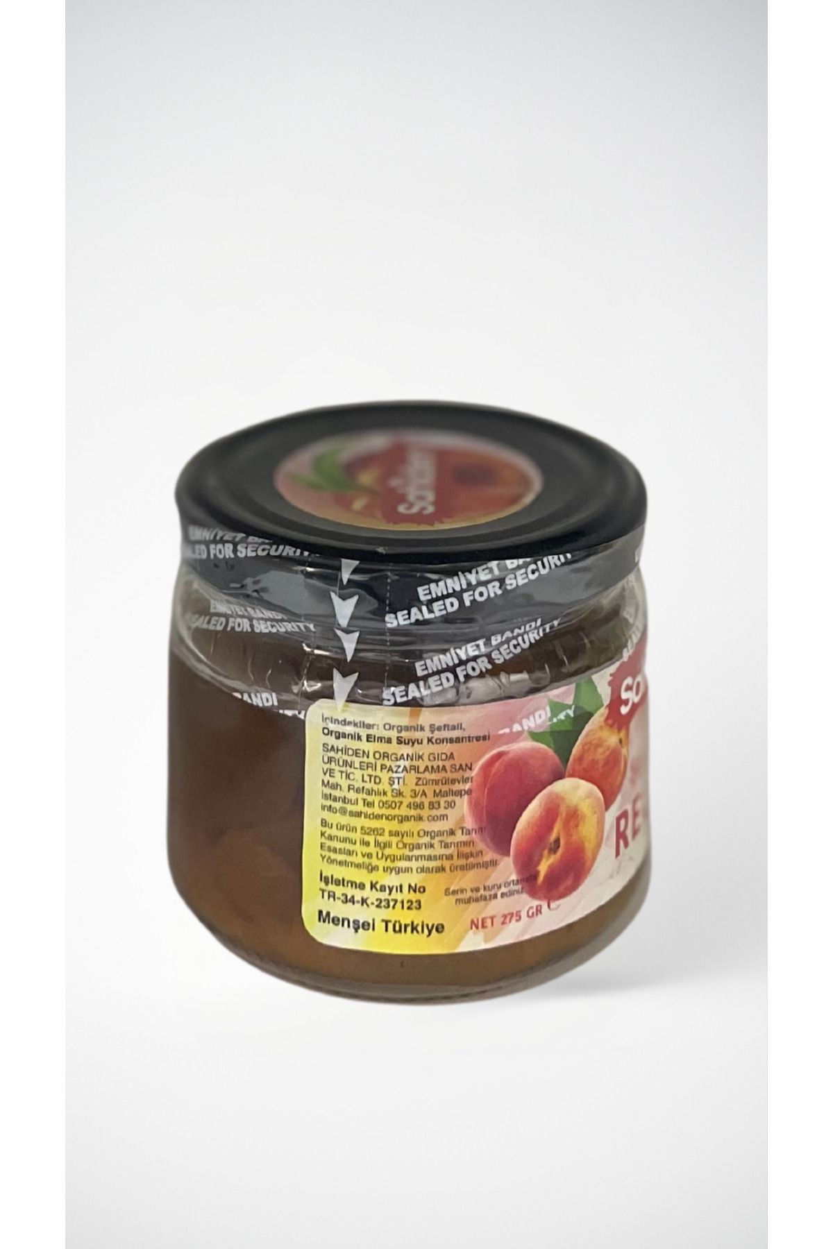 ORGANİK ŞEFTALİ REÇELİ - 275 GR
