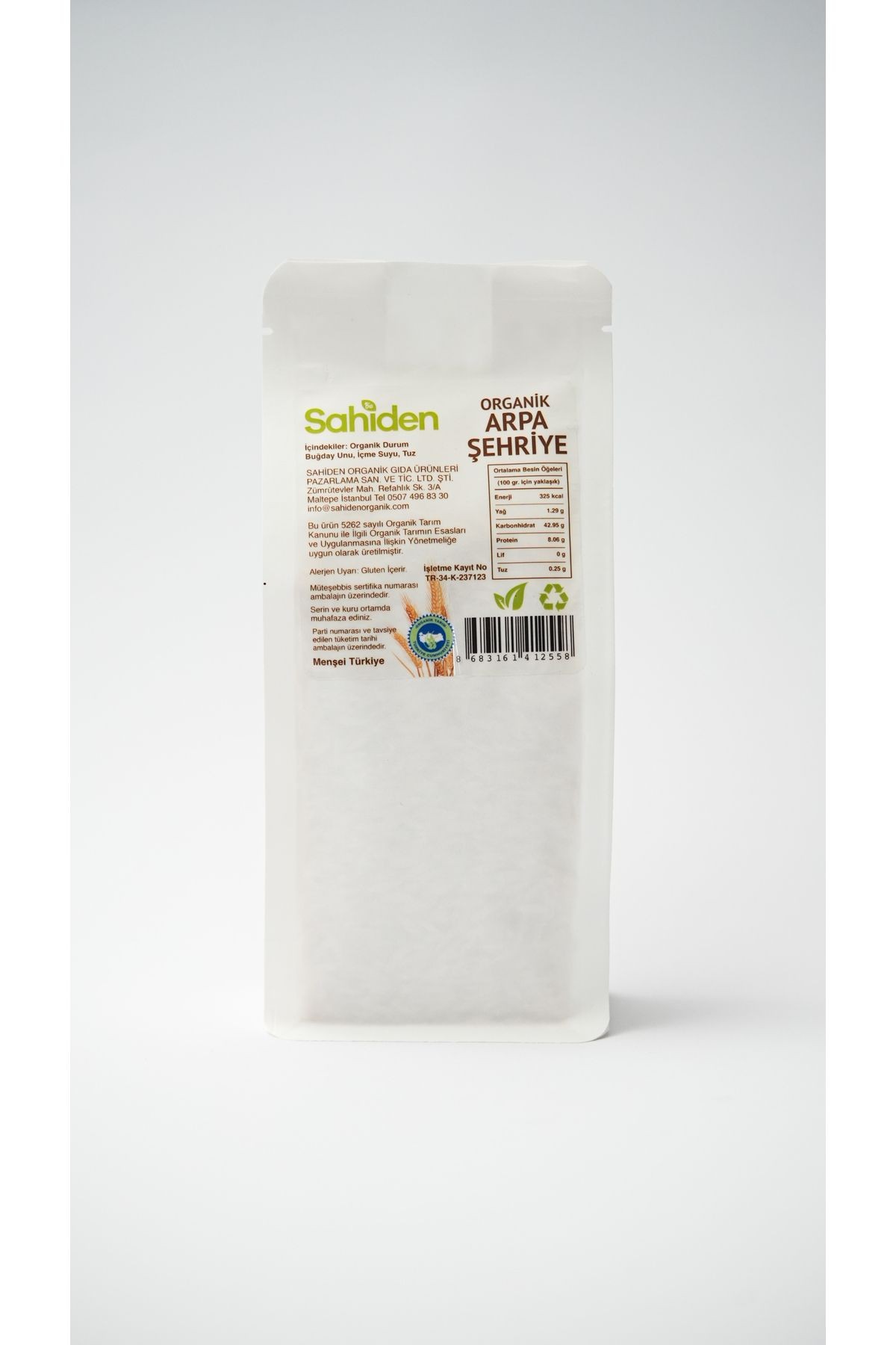 ORGANİK ARPA ŞEHRİYE - 400 GR