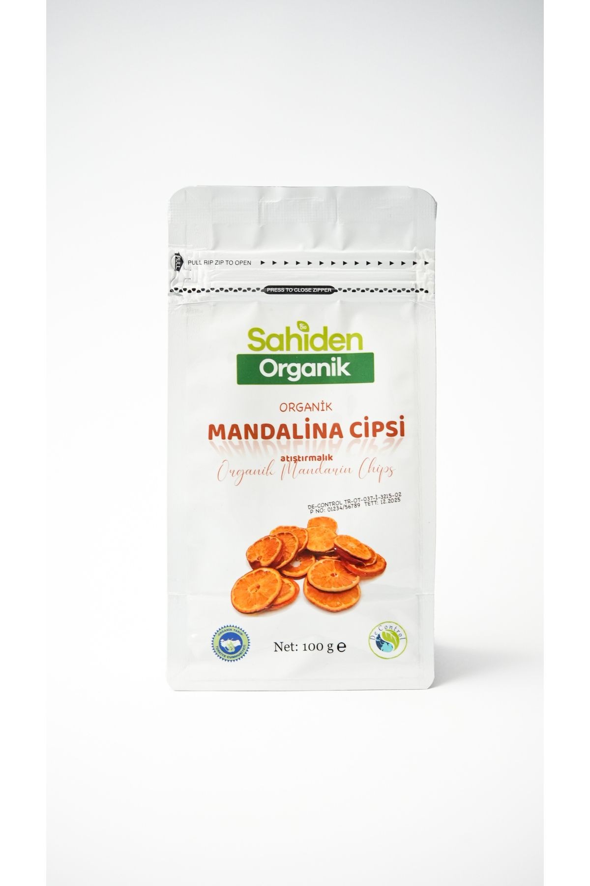 ORGANİK MANDALİNA CİPSİ - 100 GR