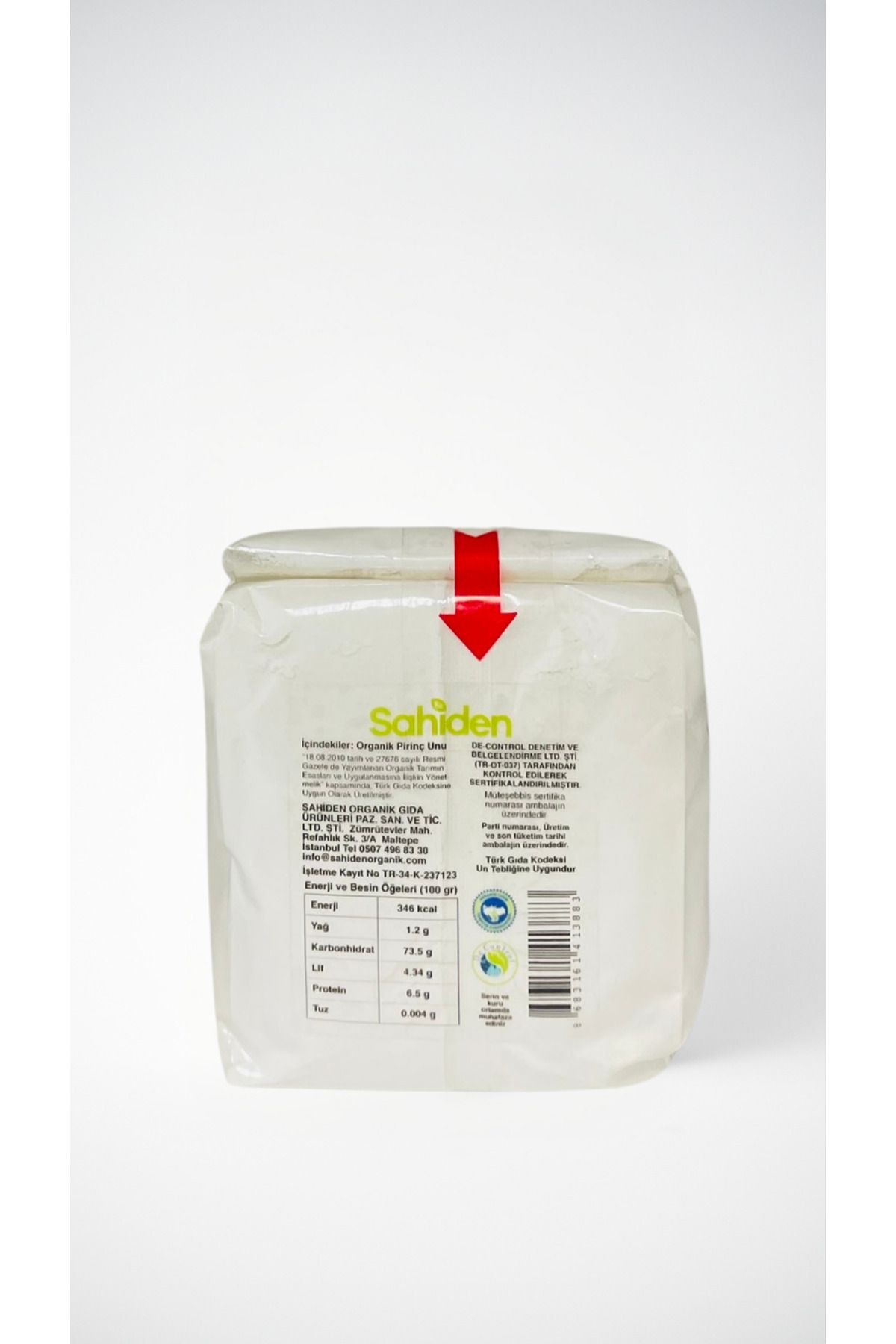 ORGANİK PİRİNÇ UNU - 500 GR