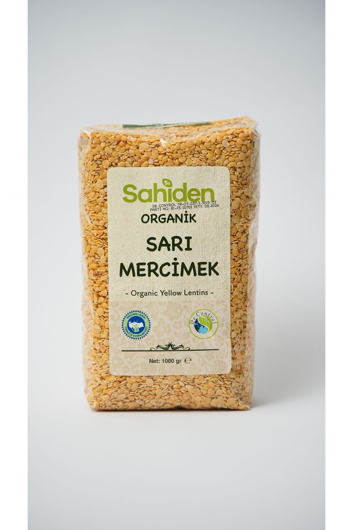 ORGANİK SARI MERCİMEK - 1 KG