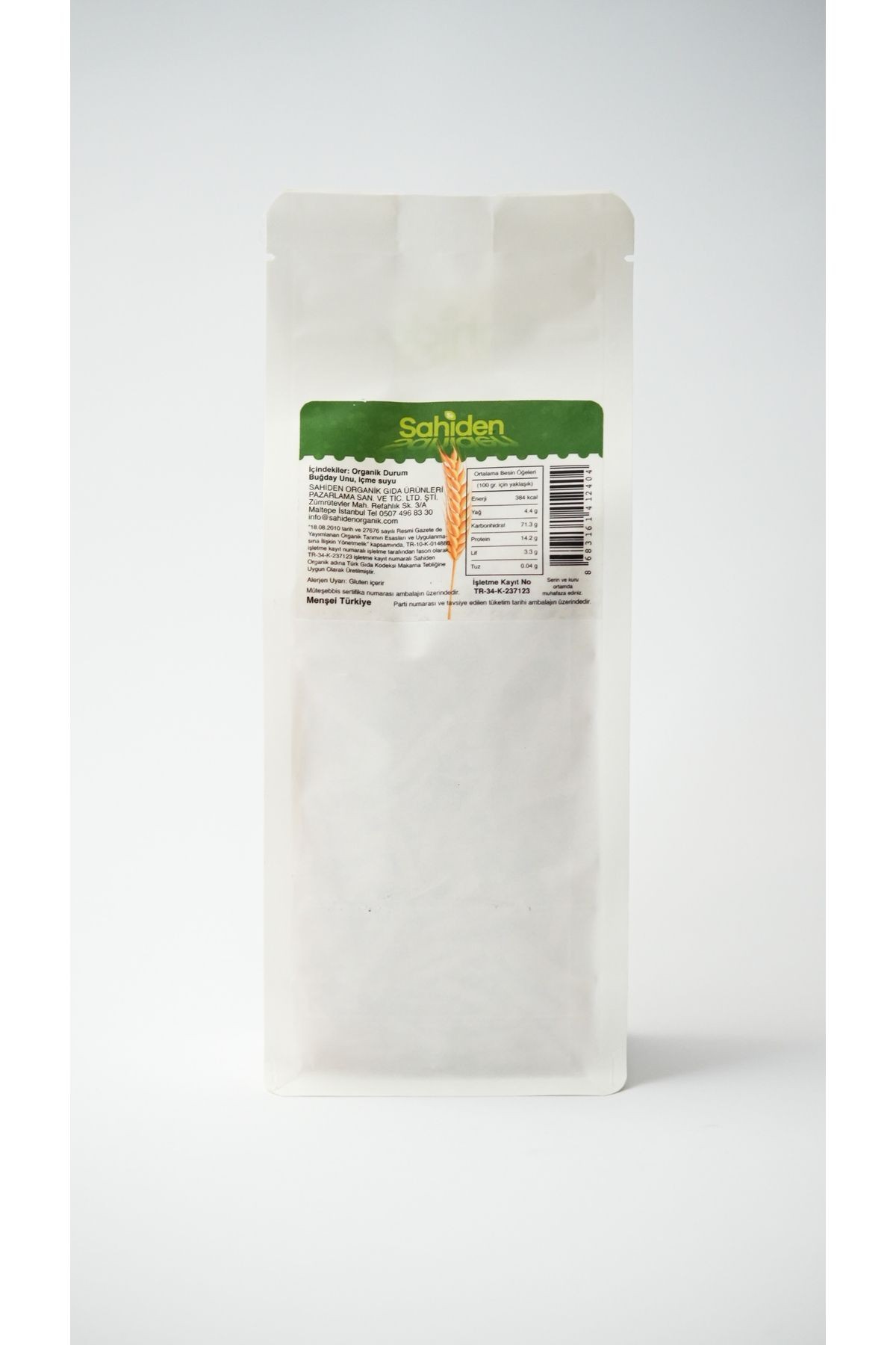 ORGANİK SADE ERİŞTE - 400 GR