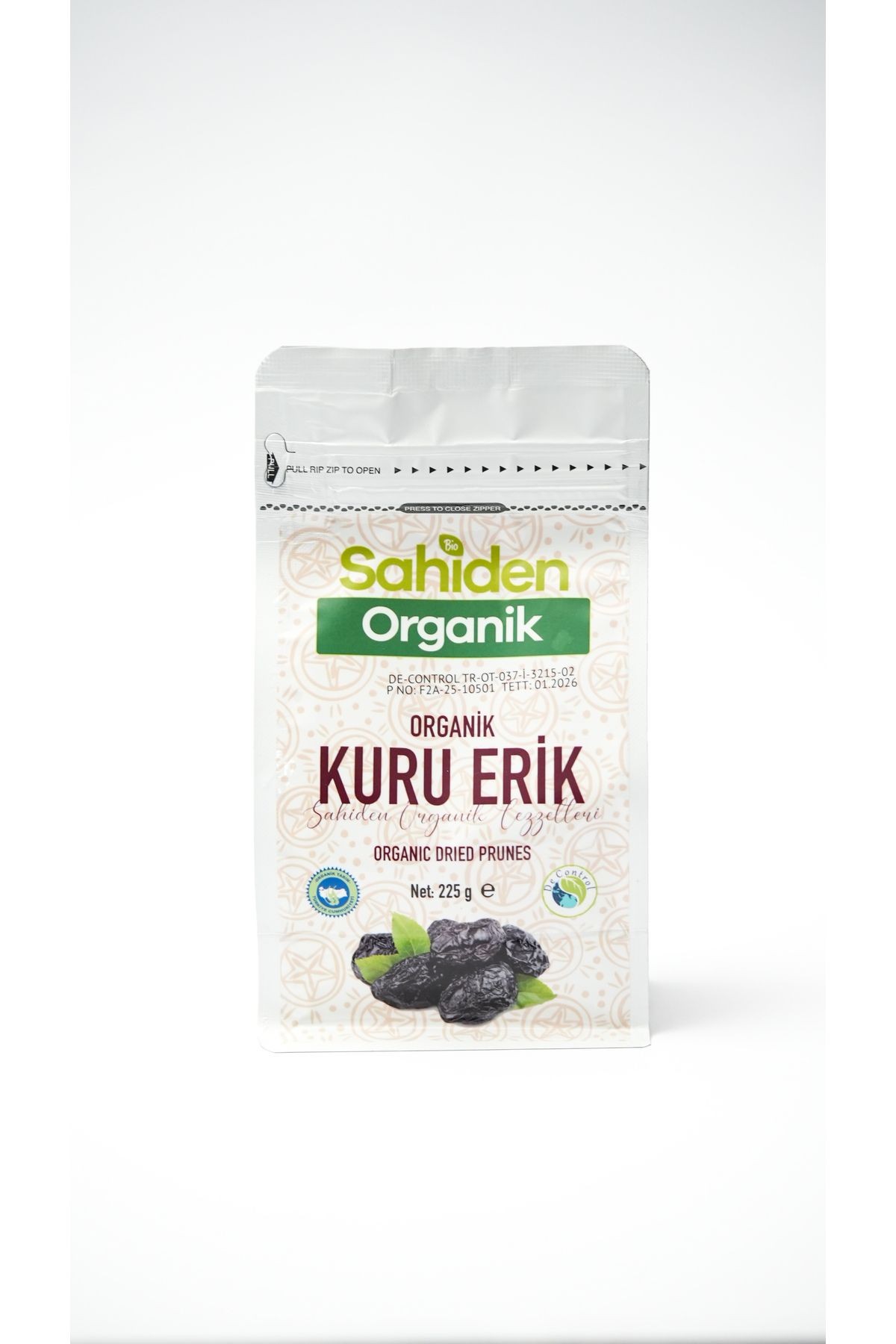 ORGANİK ERİK KURUSU - 225 GR