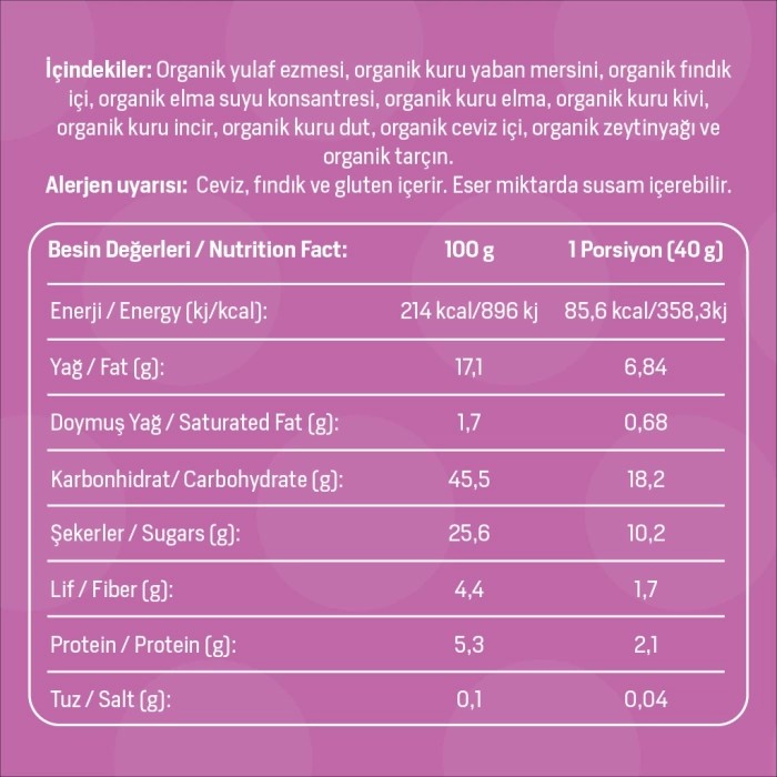 Organik Tropikal Granola 300 Gr