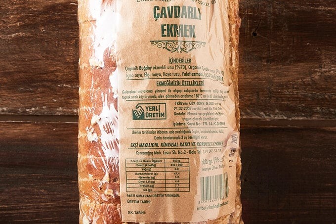 Ekşi Mayalı Çavdarlı Ekmek 600 g