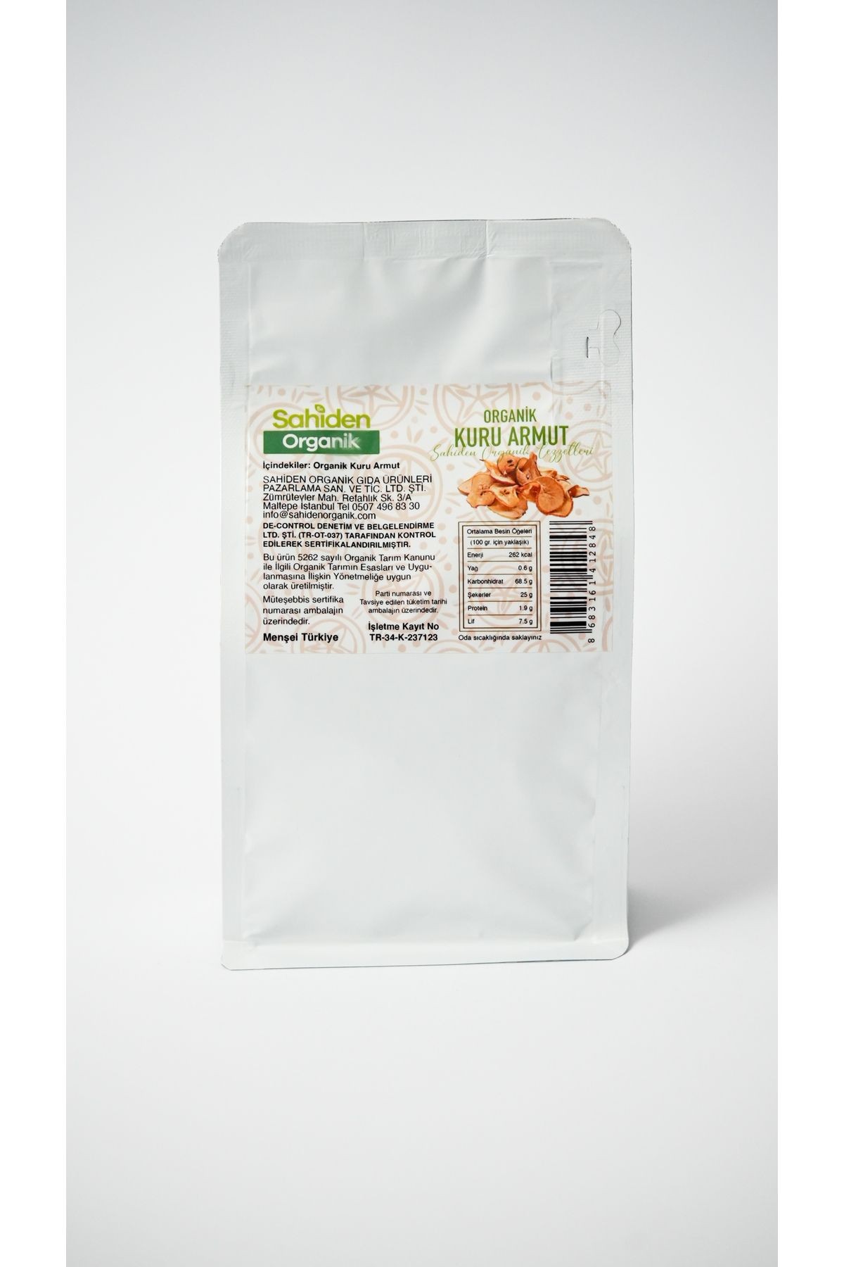 ORGANİK ARMUT KURUSU - 200 GR