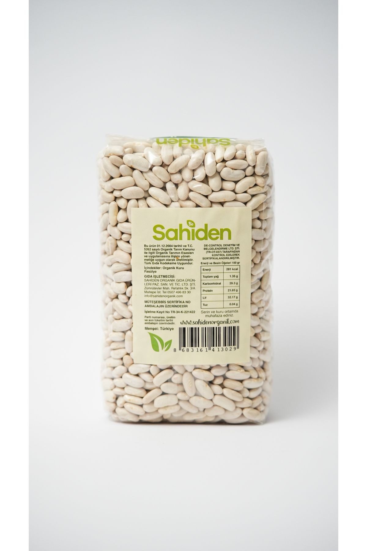 Organik Kuru Fasulye - 1 KG