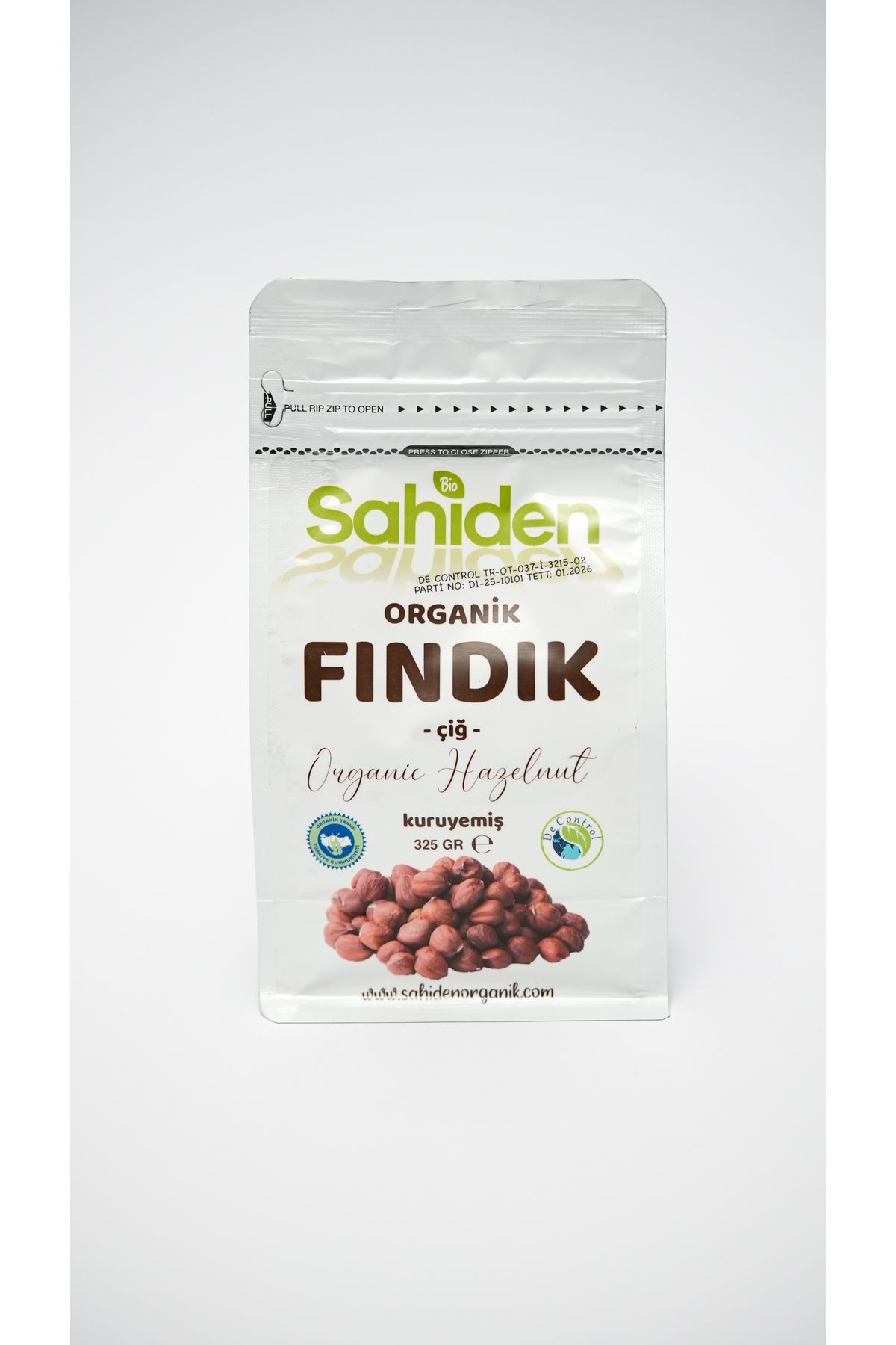 ORGANİK ÇİĞ FINDIK - 325 GR