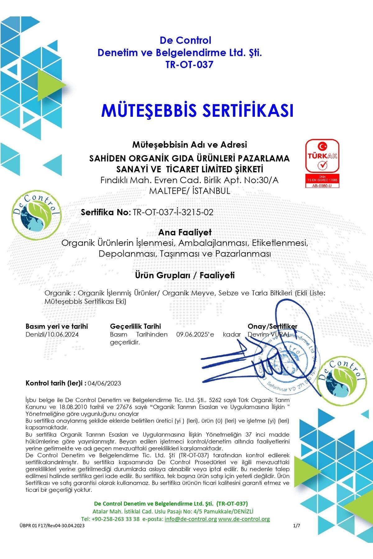 Organik Ketçap - 280 GR