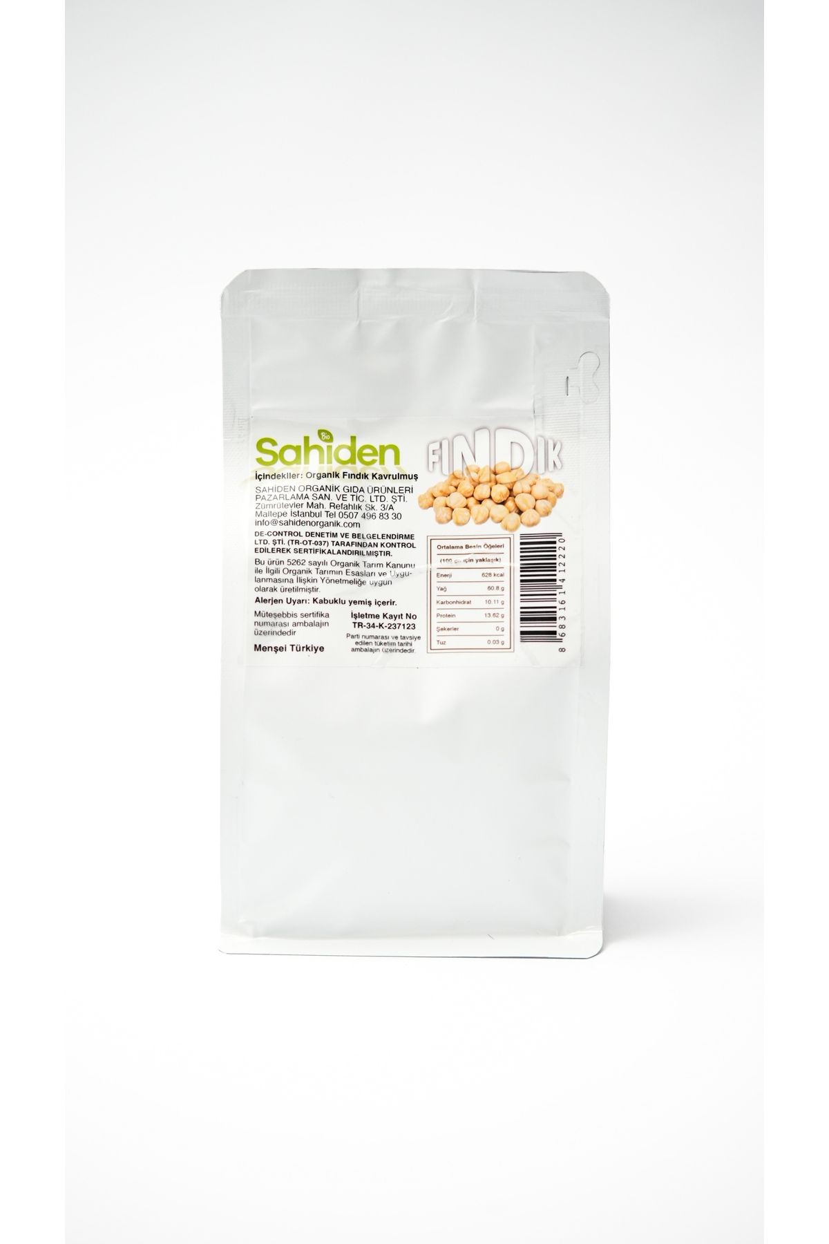 ORGANİK KAVRULMUŞ FINDIK - 325 GR