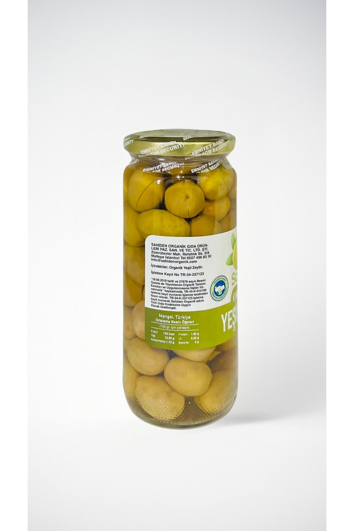 ORGANİK YEŞİL ZEYTİN - 300 GR