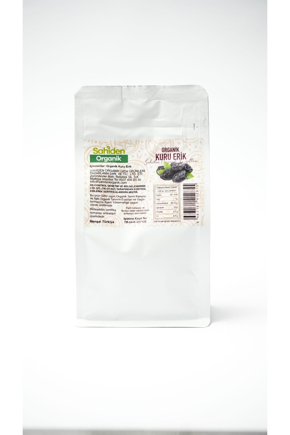 ORGANİK ERİK KURUSU - 225 GR