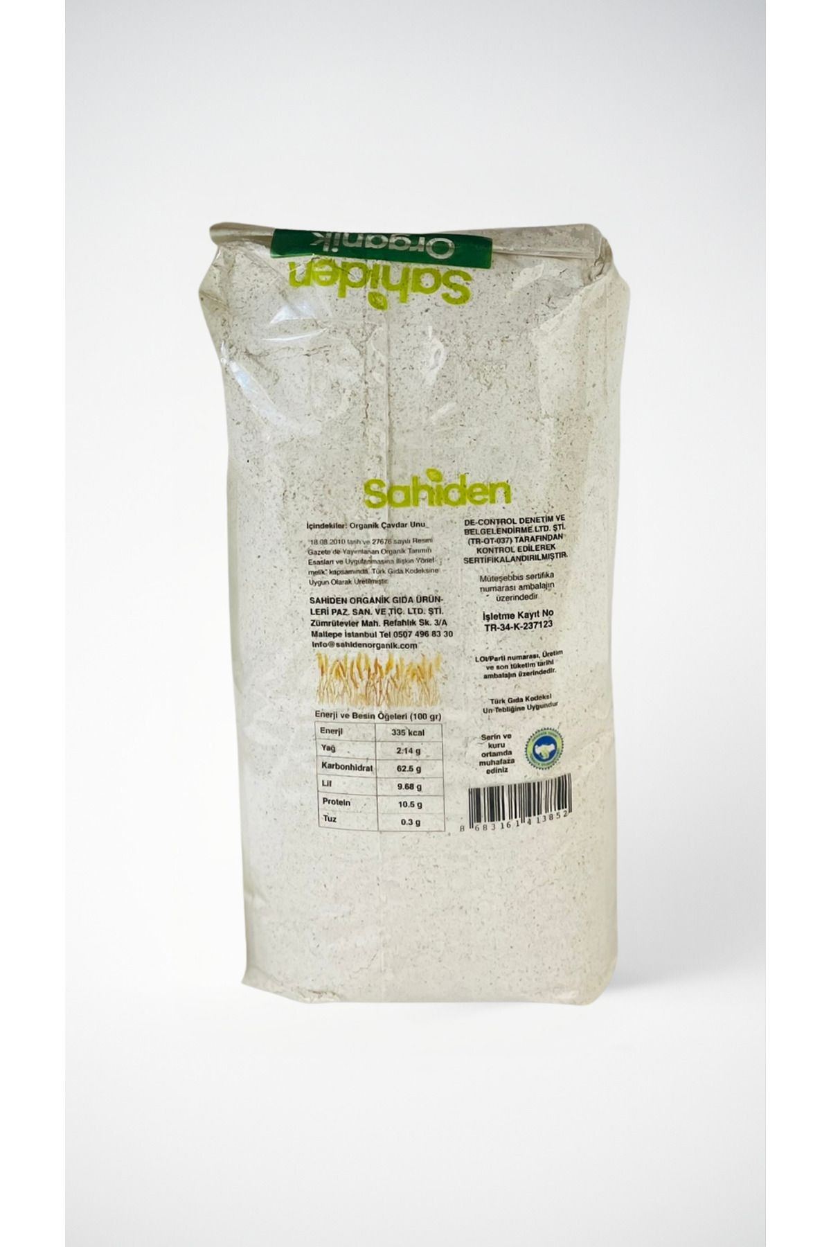 ORGANİK ÇAVDAR UNU - 1 KG