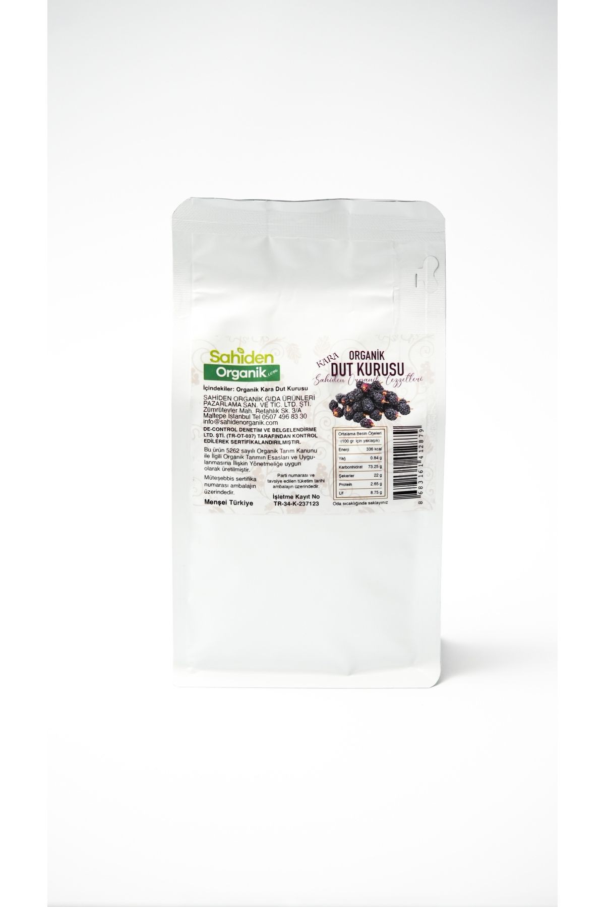 ORGANİK SİYAH DUT KURUSU - 325 GR