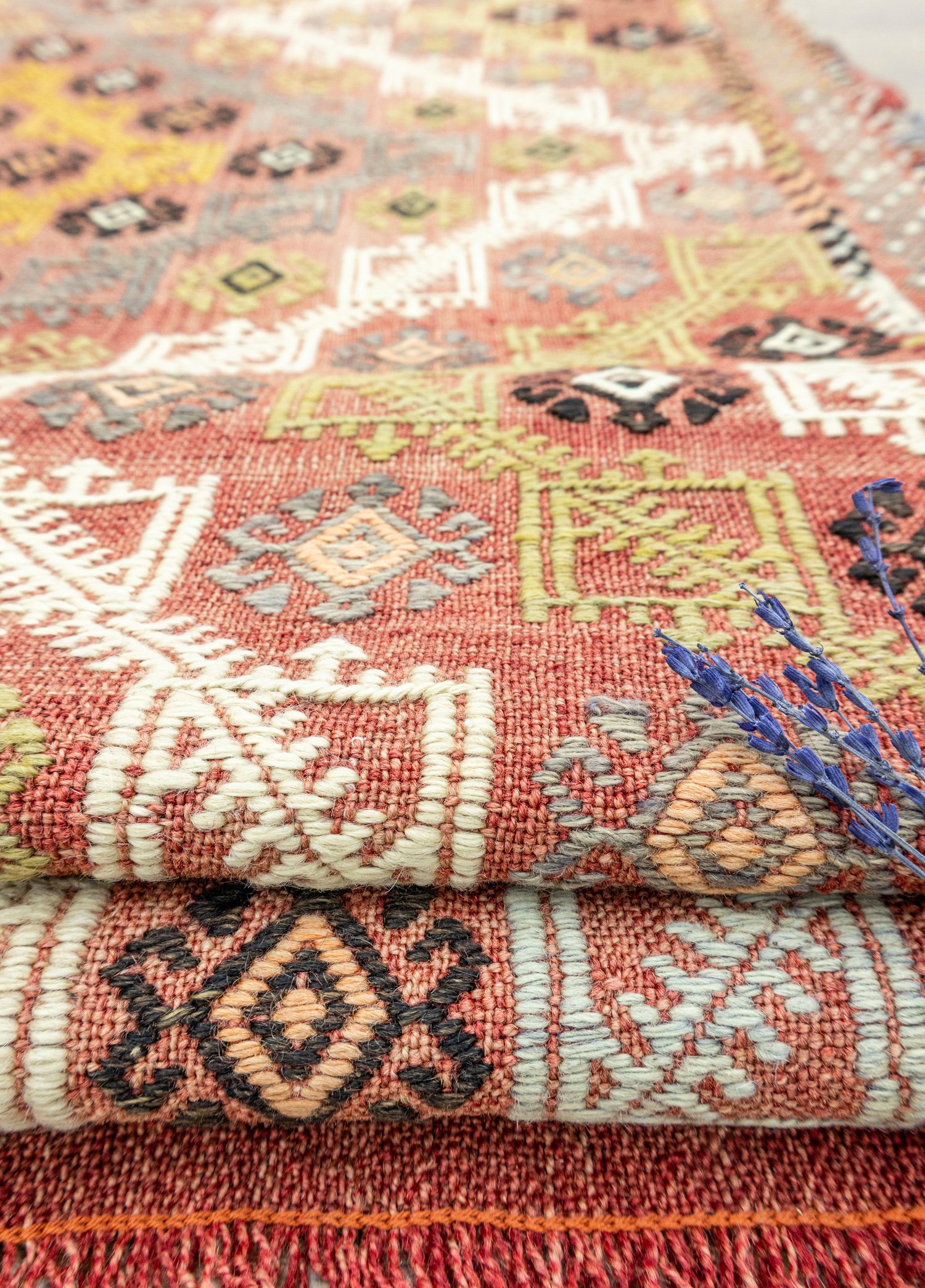 Hamed Double Wings Hand-Woven Cicim Kilim 182x297 cm