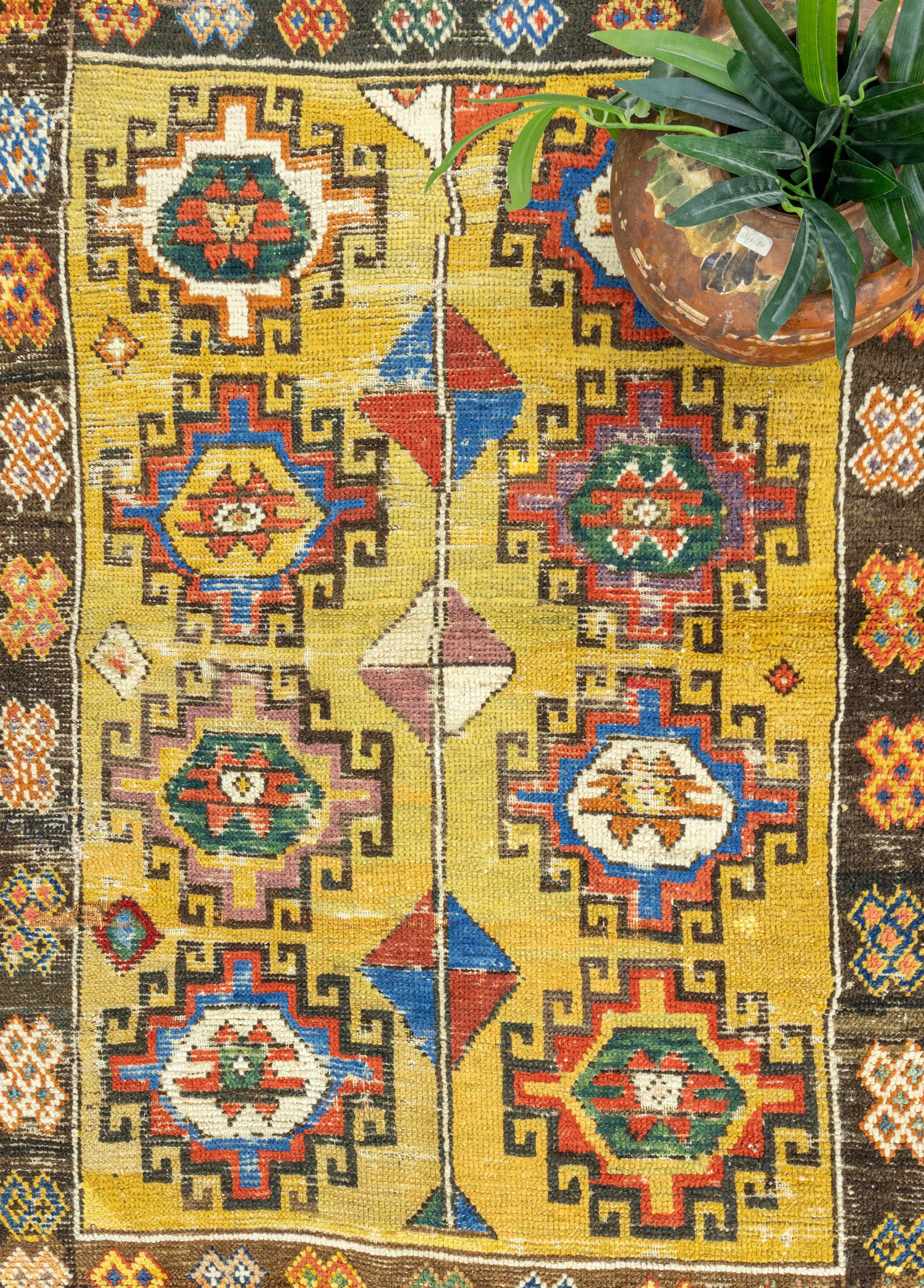 Nevşehir, Cappadocia Hand-Woven Antique Rug 98x140 cm