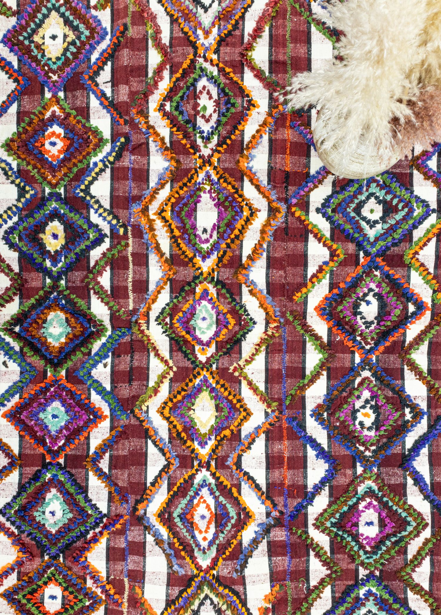 Aspar Tülü Kabartmalı El Dokuma Kilim 140x223 cm