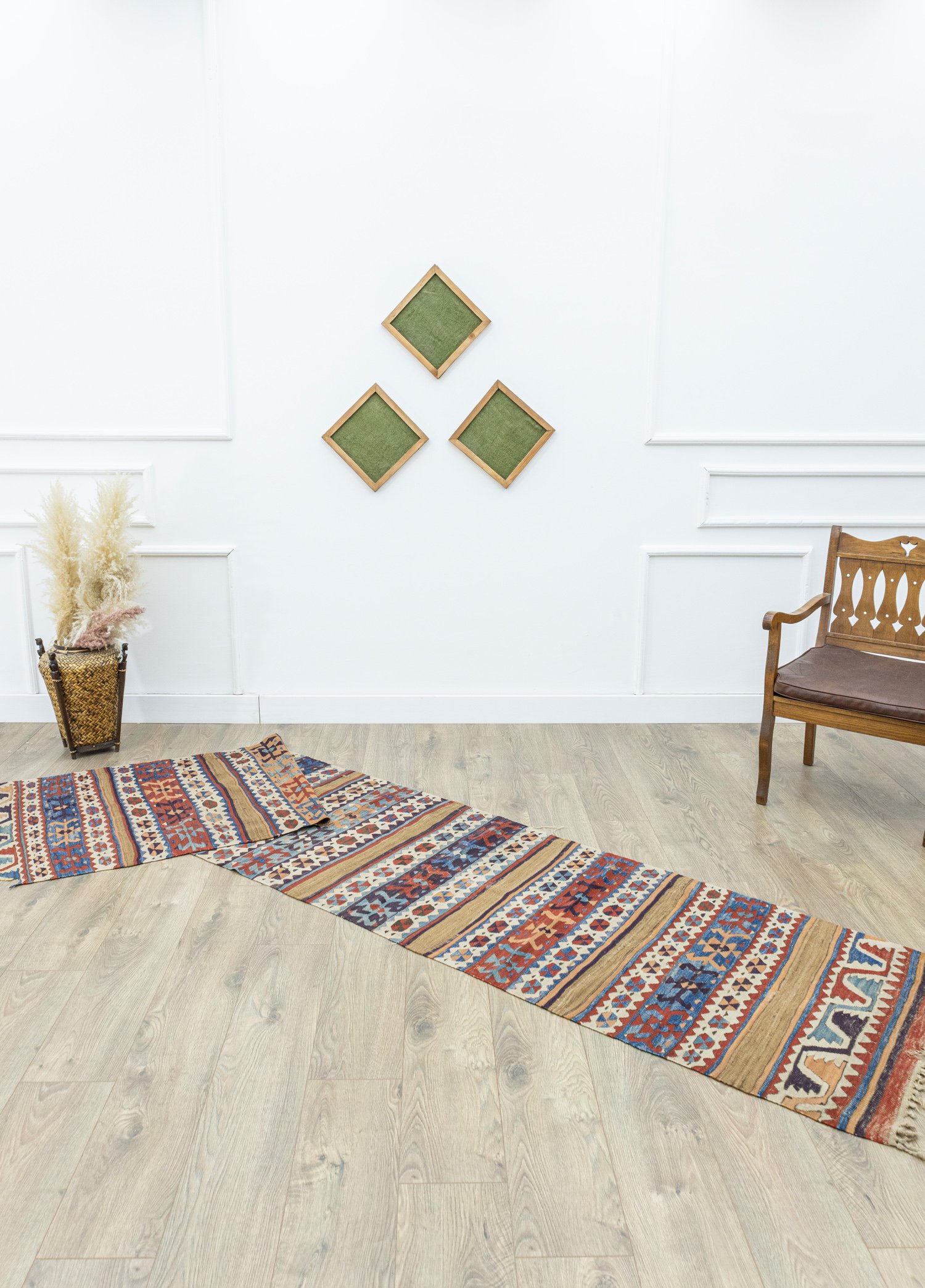 Konya, Karapınar Handwoven Antique Kilim Runner