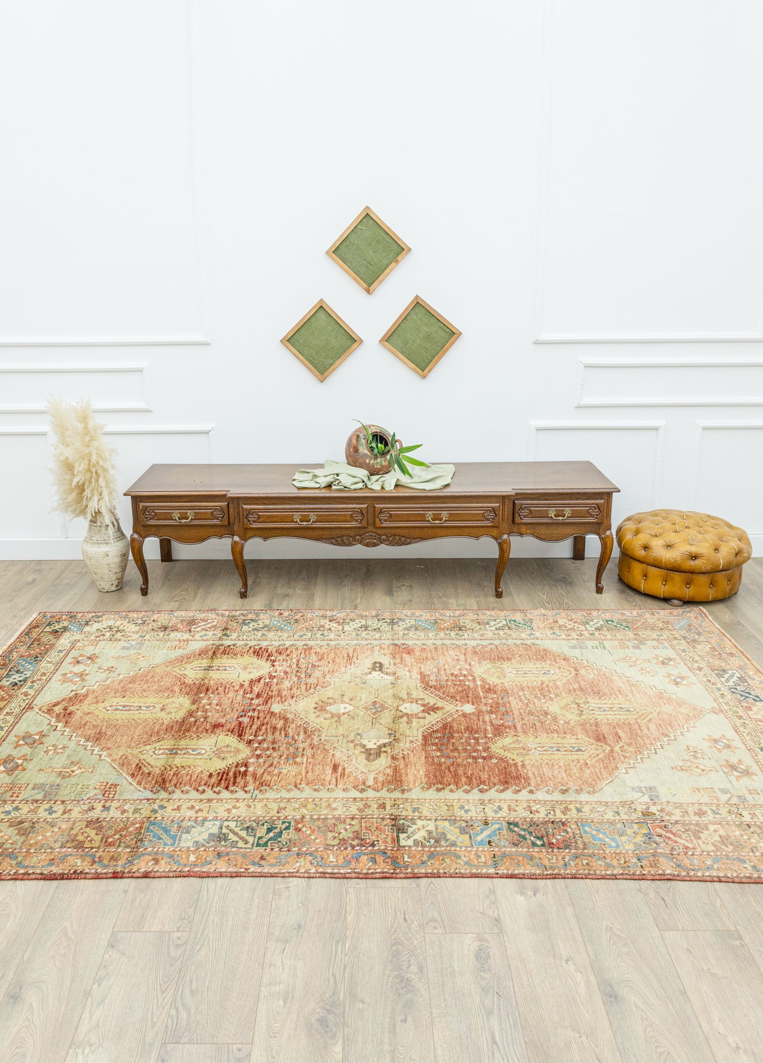 Chrysanthemum Traditional Design Wool Rug 170x305 cm