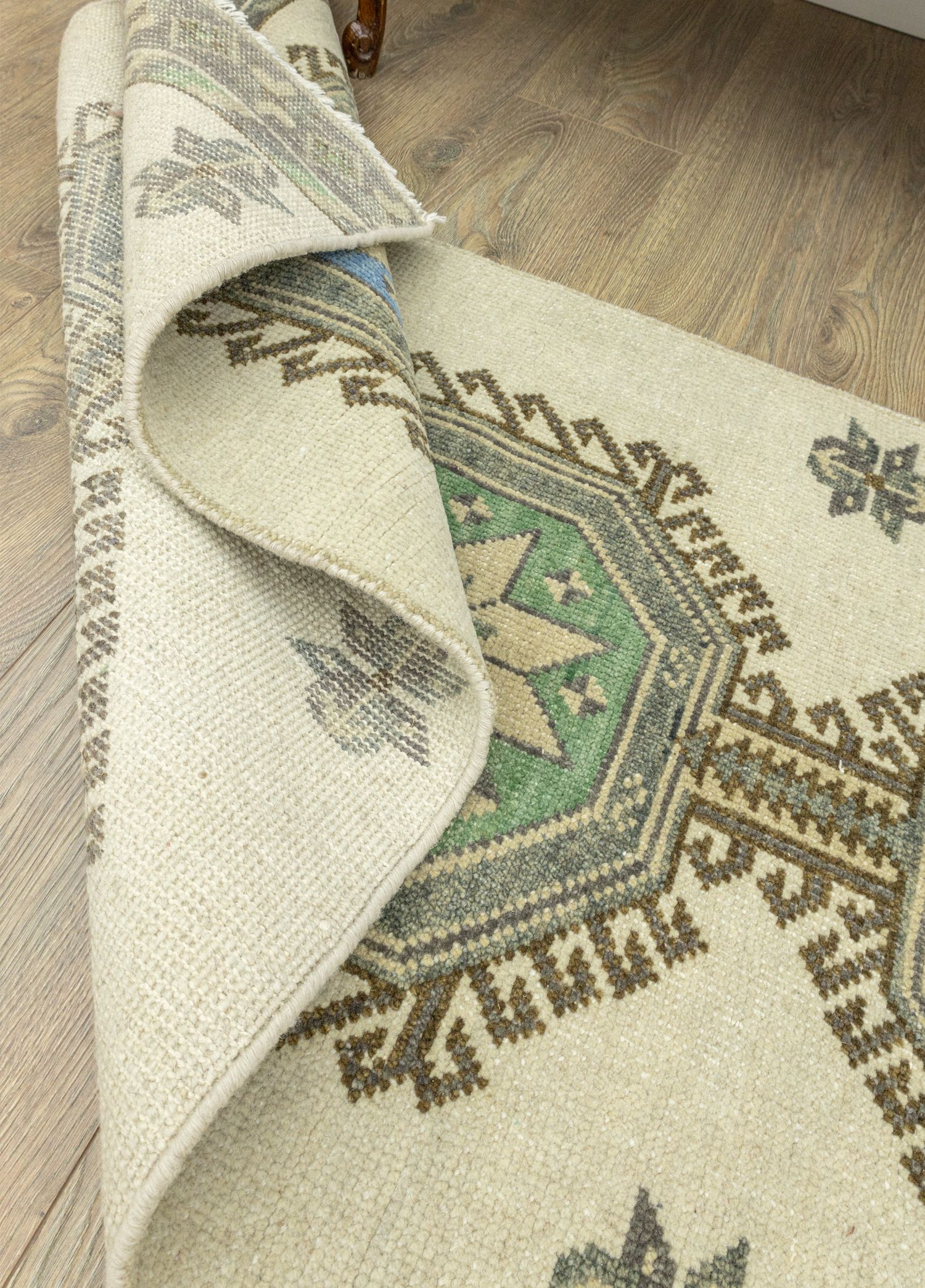  Parsabad Handwoven Oushak Runner 75x247 cm