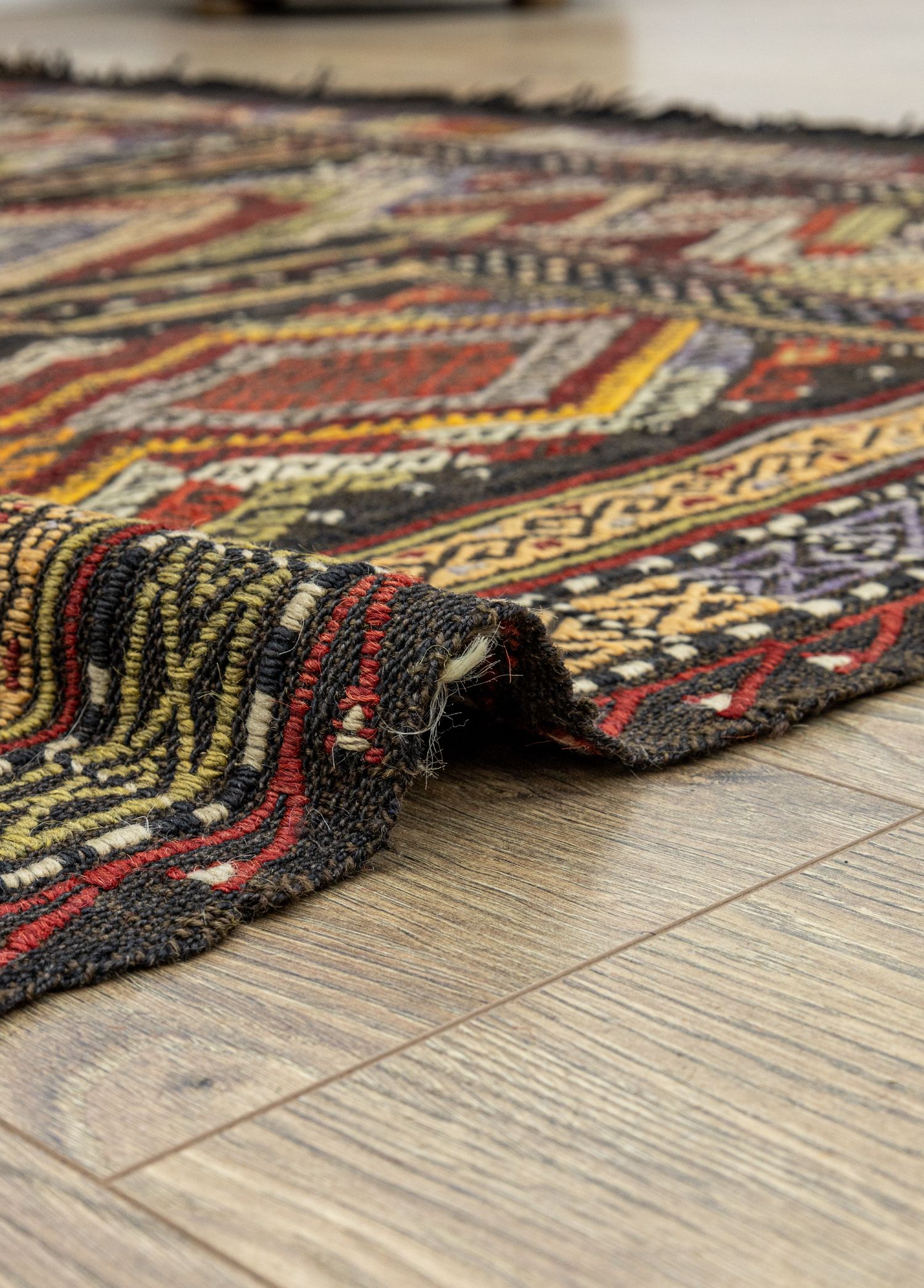 Ebren Geometrik El Dokuma Kilim 171x185 cm
