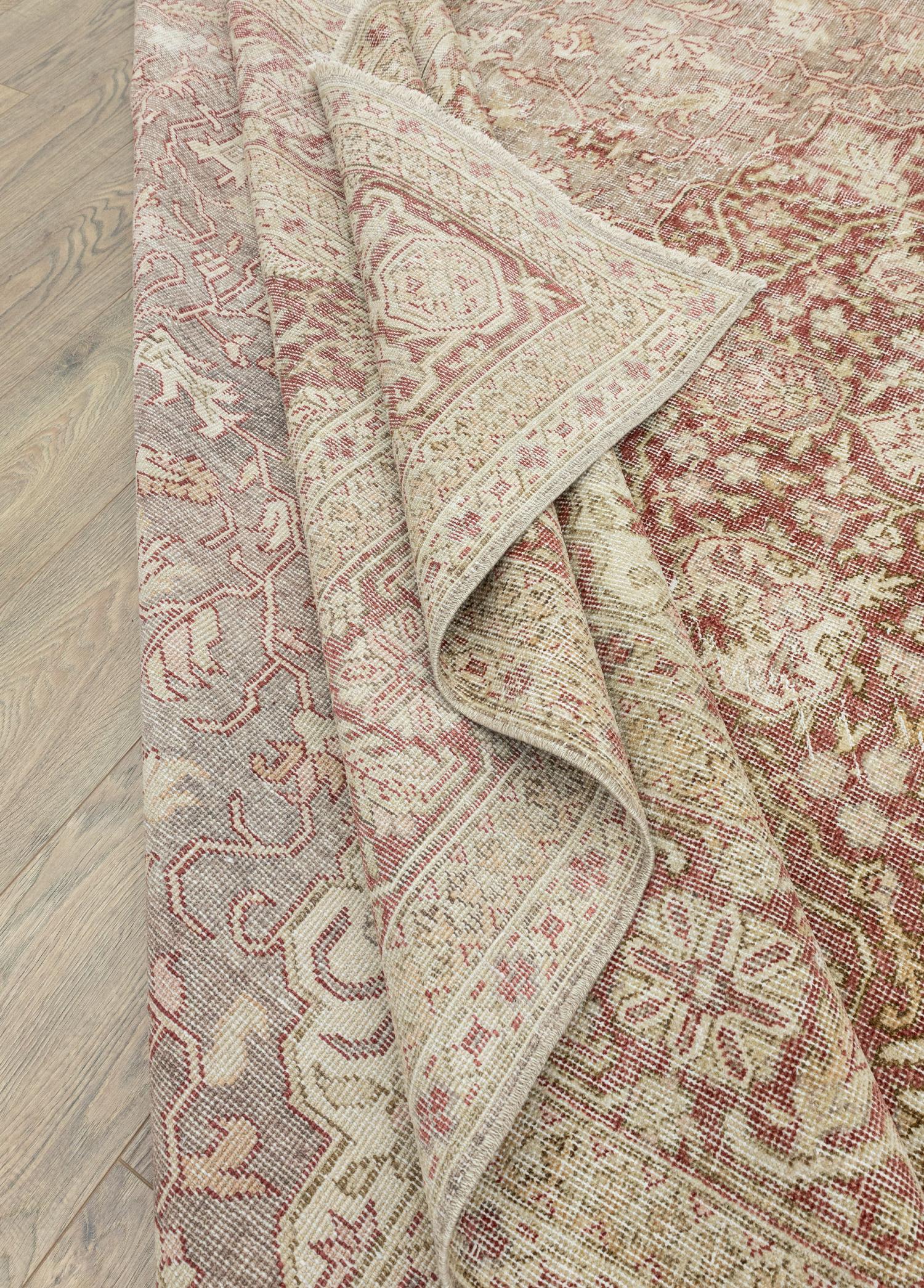 Fasa Pastel Renkli Vintage El Dokuma Halı 276x393 cm