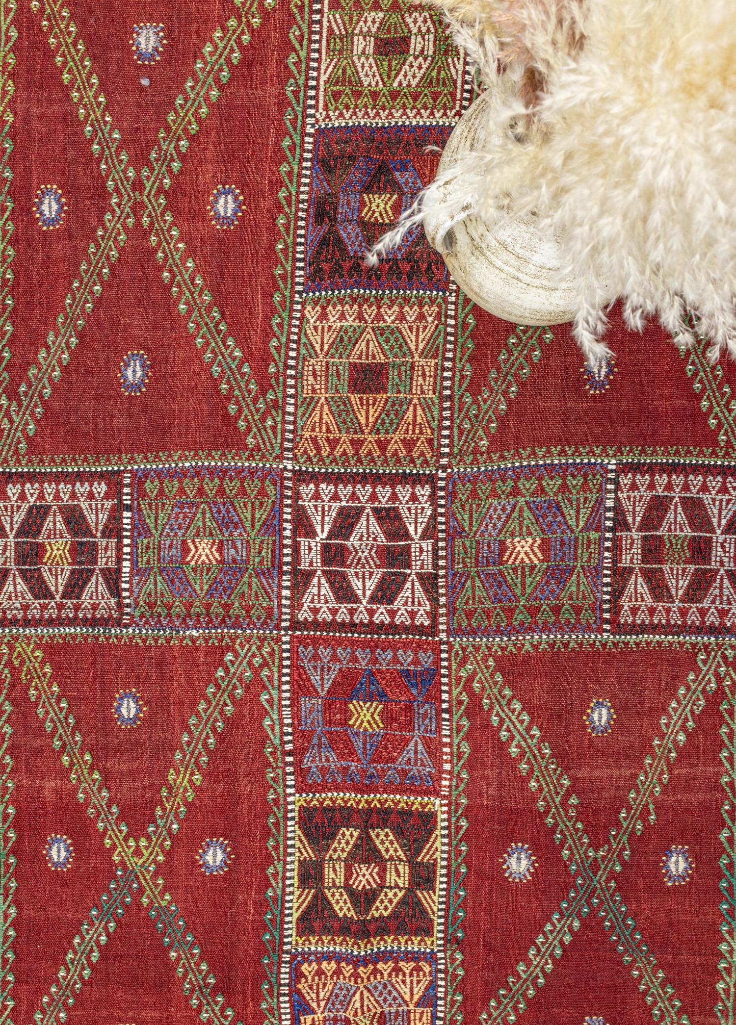 Klark Bordo El Dokuma Kilim 144x196 cm
